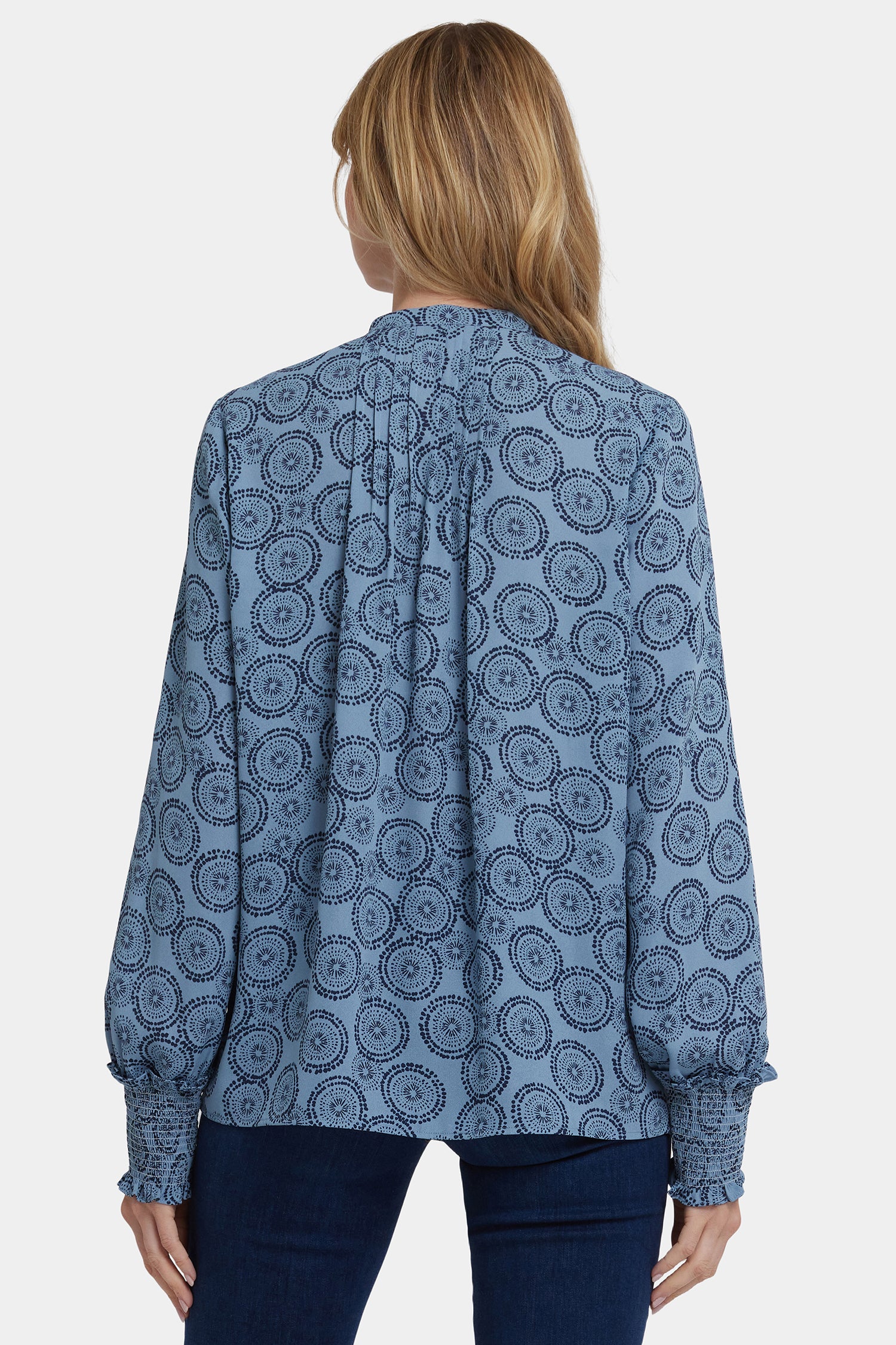 Pleated Peasant Blouse - Rain Garden - Image 2