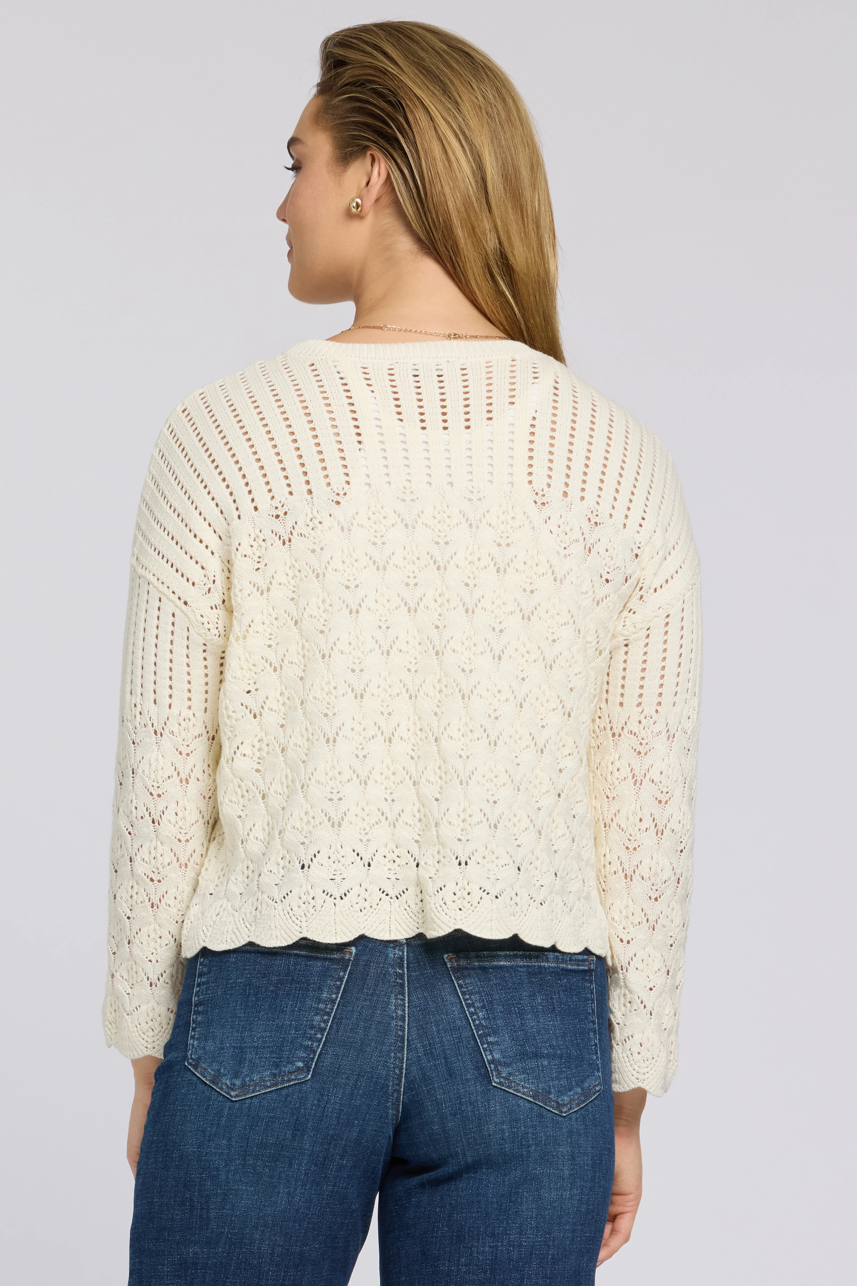 Pointelle Popover - Ivory - Image 6
