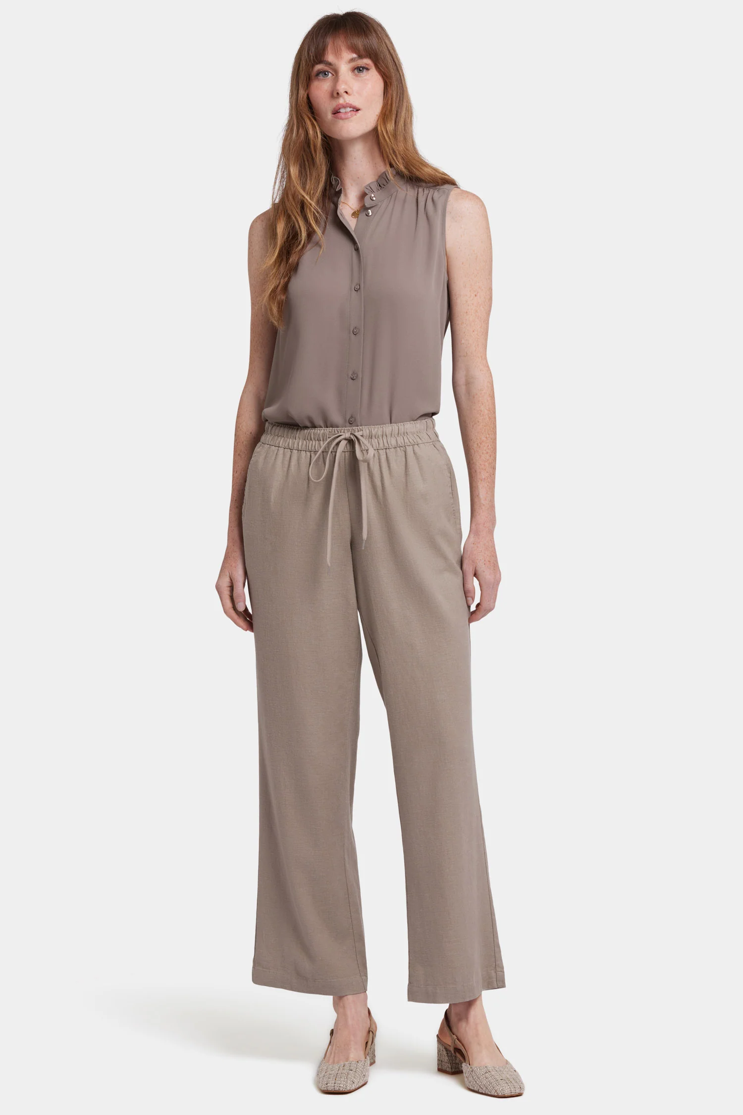Relaxed Drawstring Pull-On Pants - Saddlewood - Image 5
