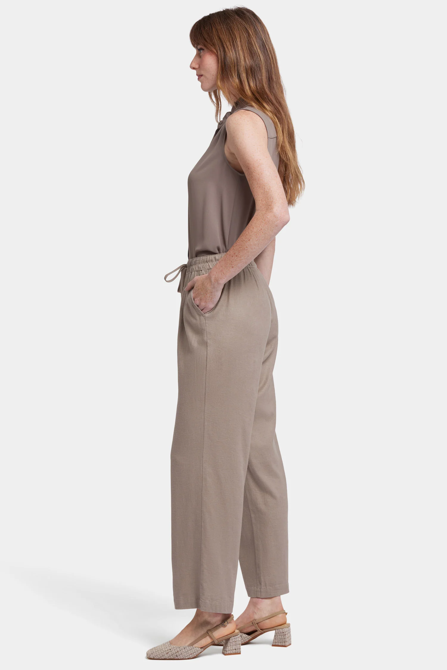 Relaxed Drawstring Pull-On Pants - Saddlewood - Image 6