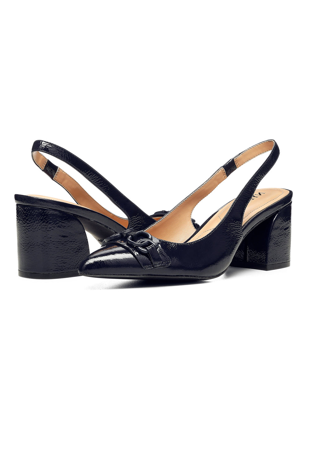 Sanya Slingback Heels - Navy - Image 8
