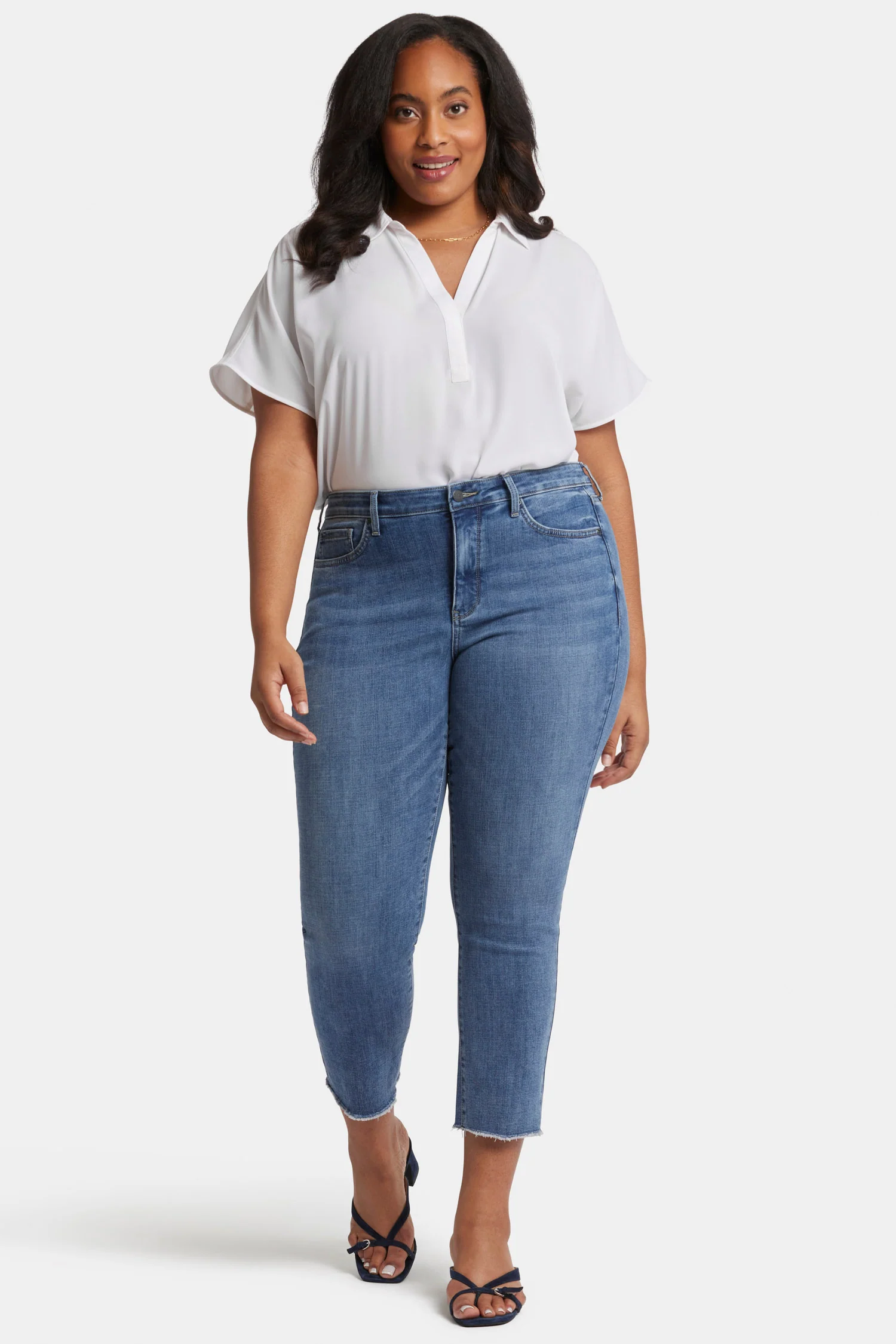Sheri Slim Ankle Jeans In Plus Size - Rockie - Image 4