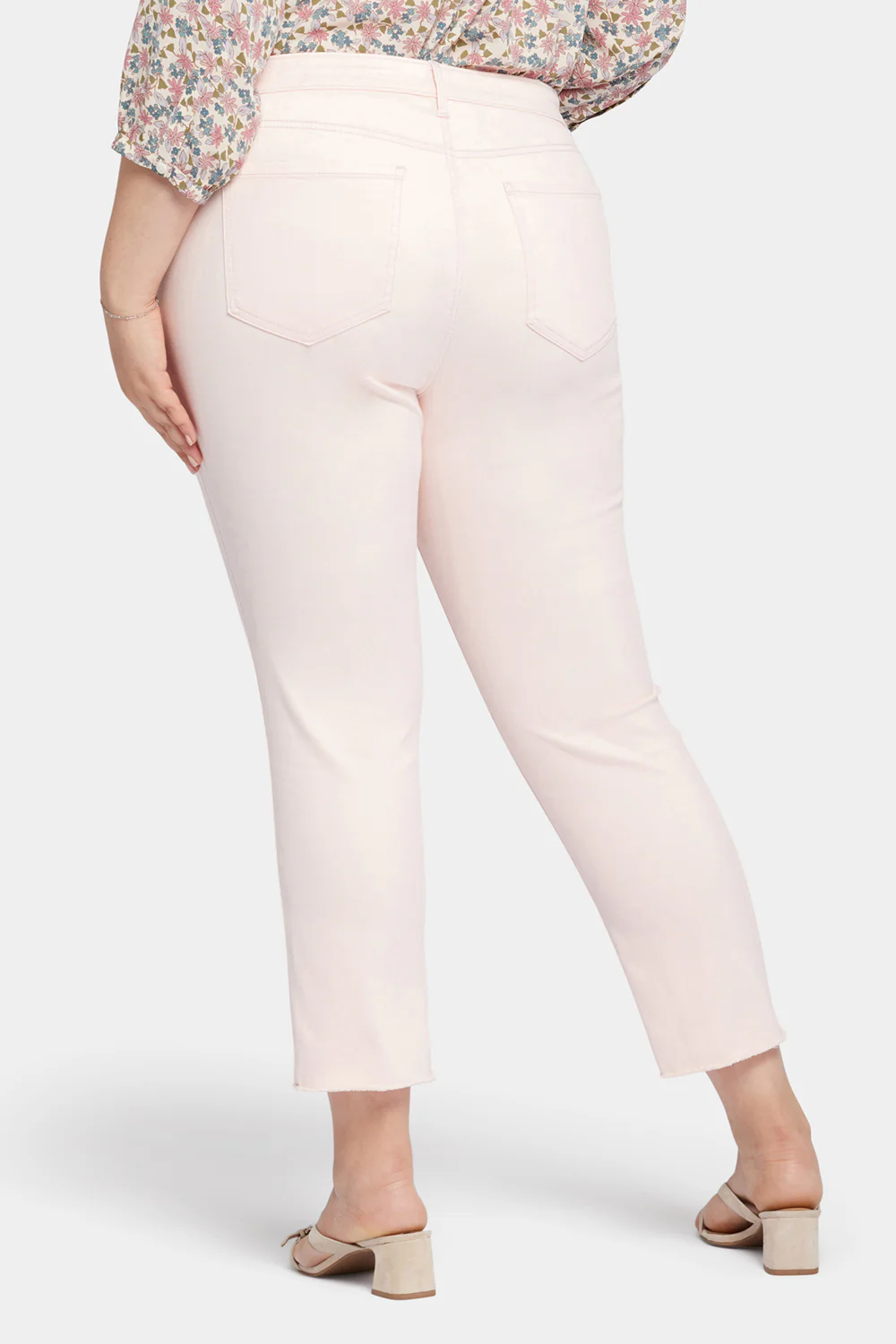 Sheri Slim Ankle Jeans In Plus Size - Carnation - Image 2