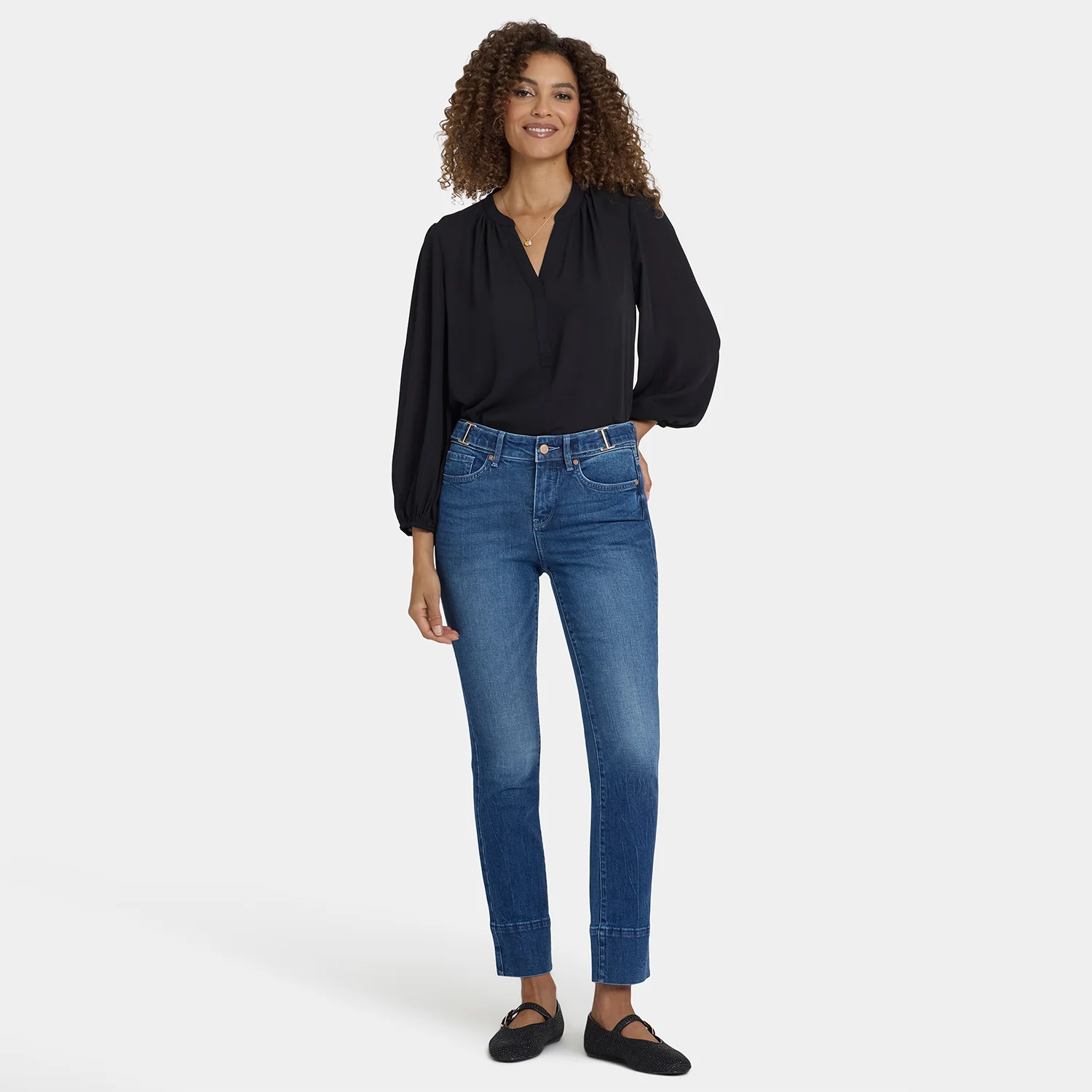 Sheri Slim Jeans In Petite - Cool Marine - Image 6