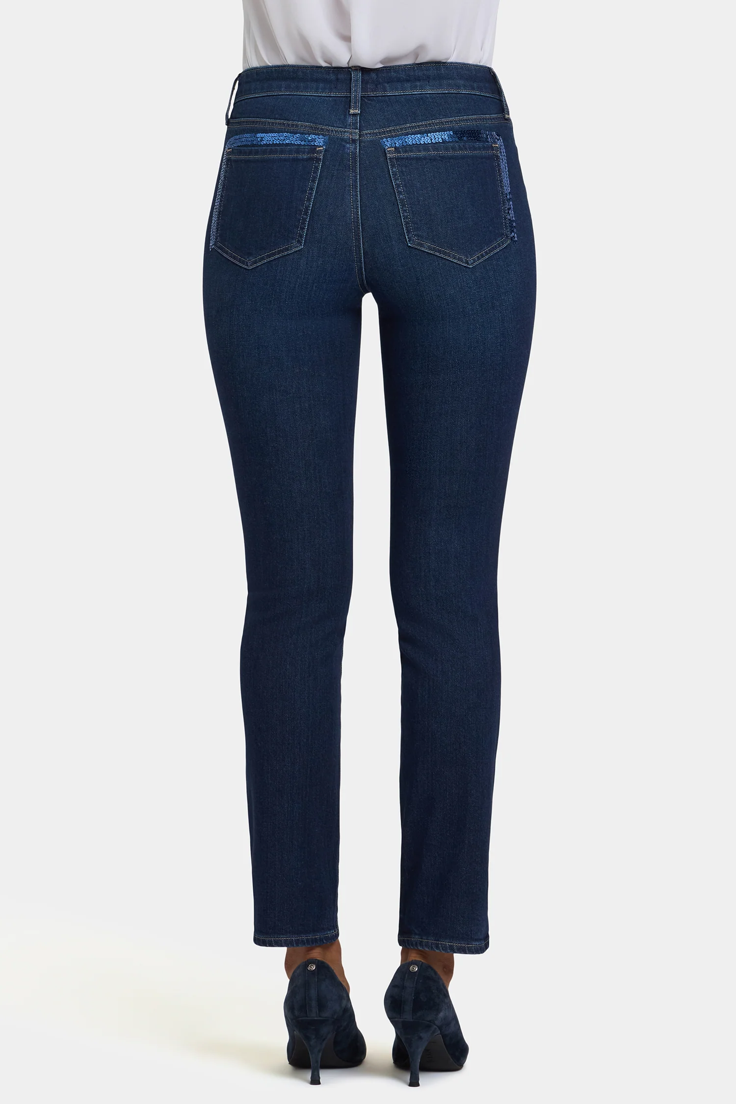 Sheri Slim Jeans In Petite - Indigo Seine - Image 3