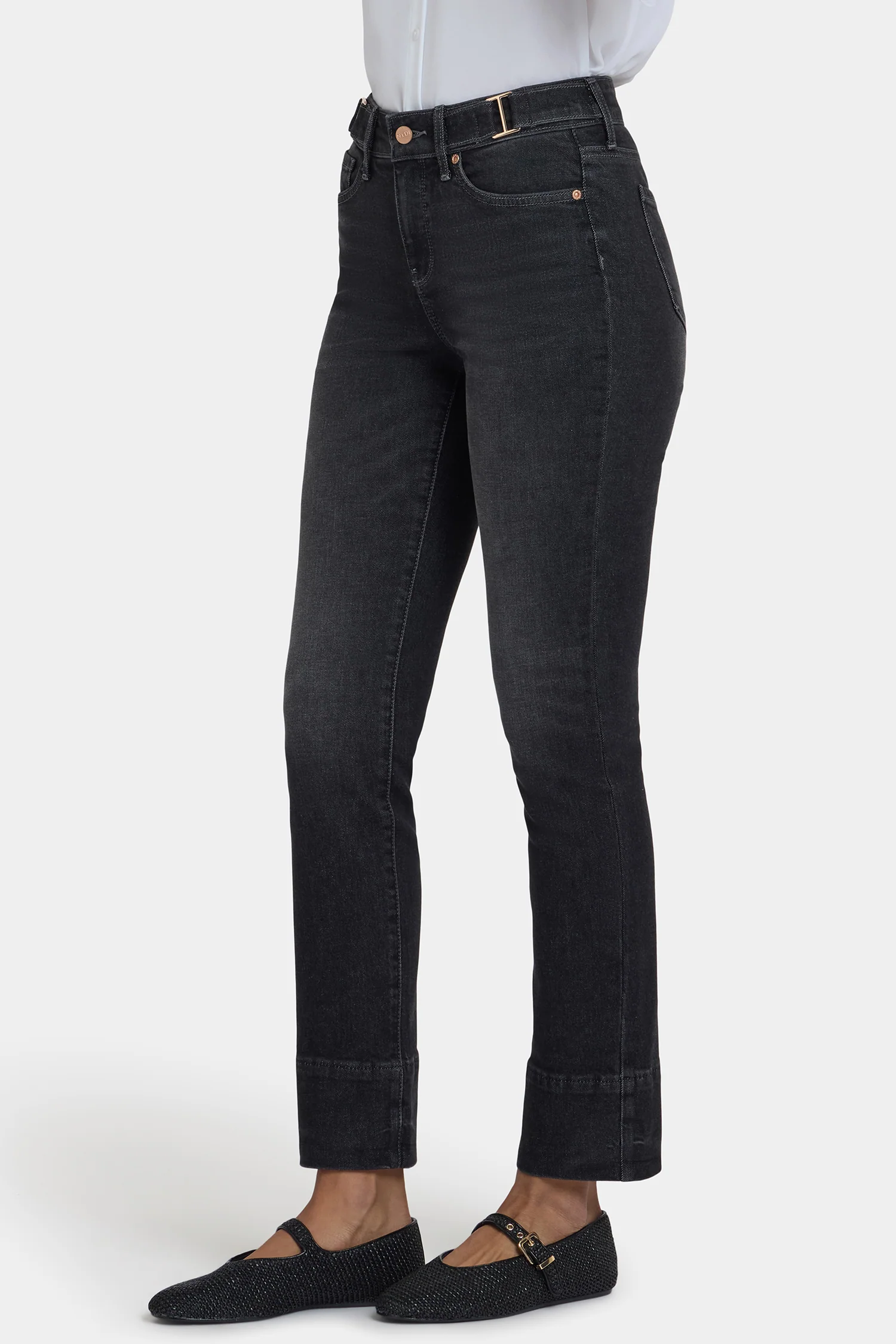 Sheri Slim Jeans In Petite - Paris Lights - Image 4