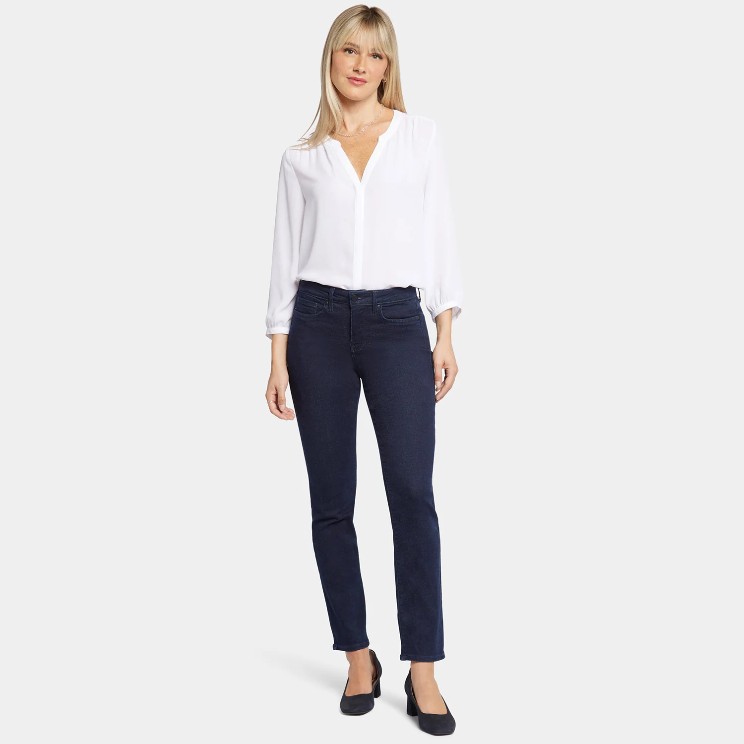 Sheri Slim Jeans In Petite - Rinse - Image 5