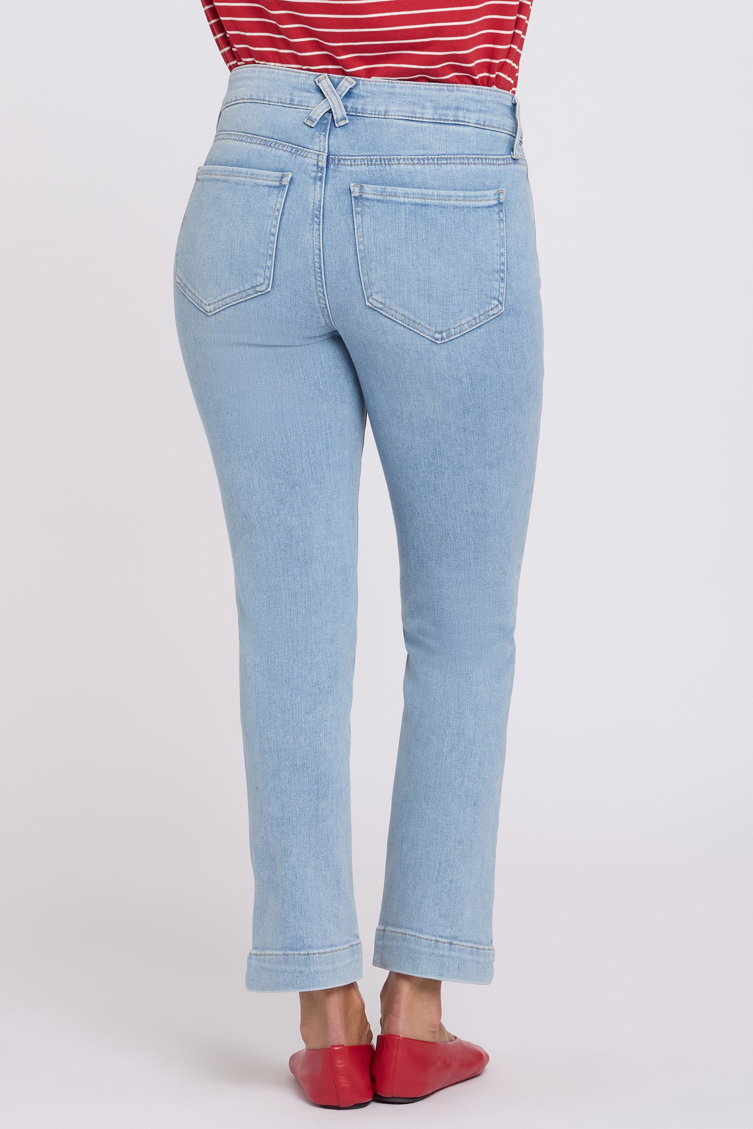 Sheri Slim Straight Ankle Jeans In Petite - Keys View - Image 3