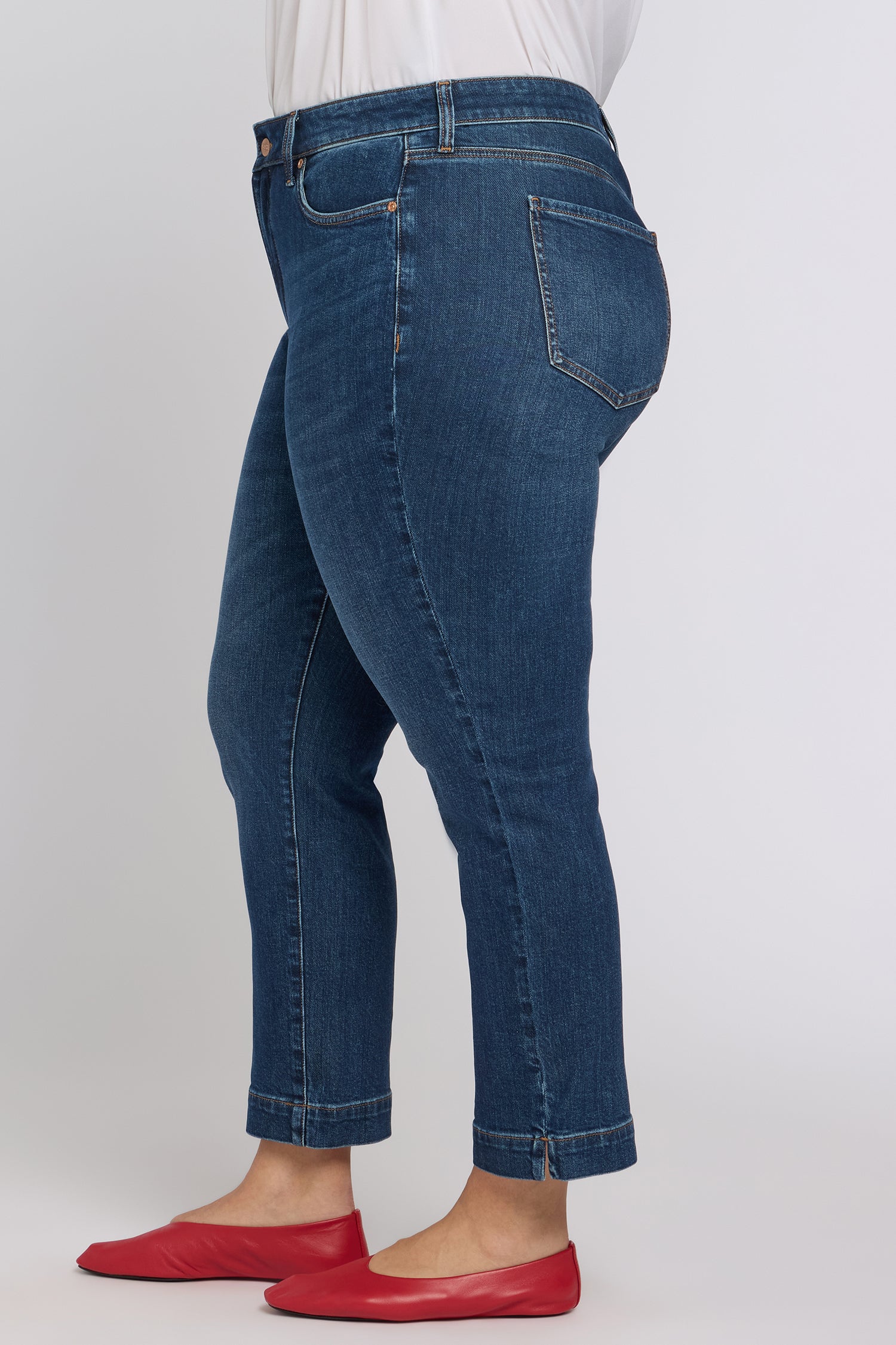 Sheri Slim Straight Ankle Jeans In Plus Size - Sunset Villa - Image 3