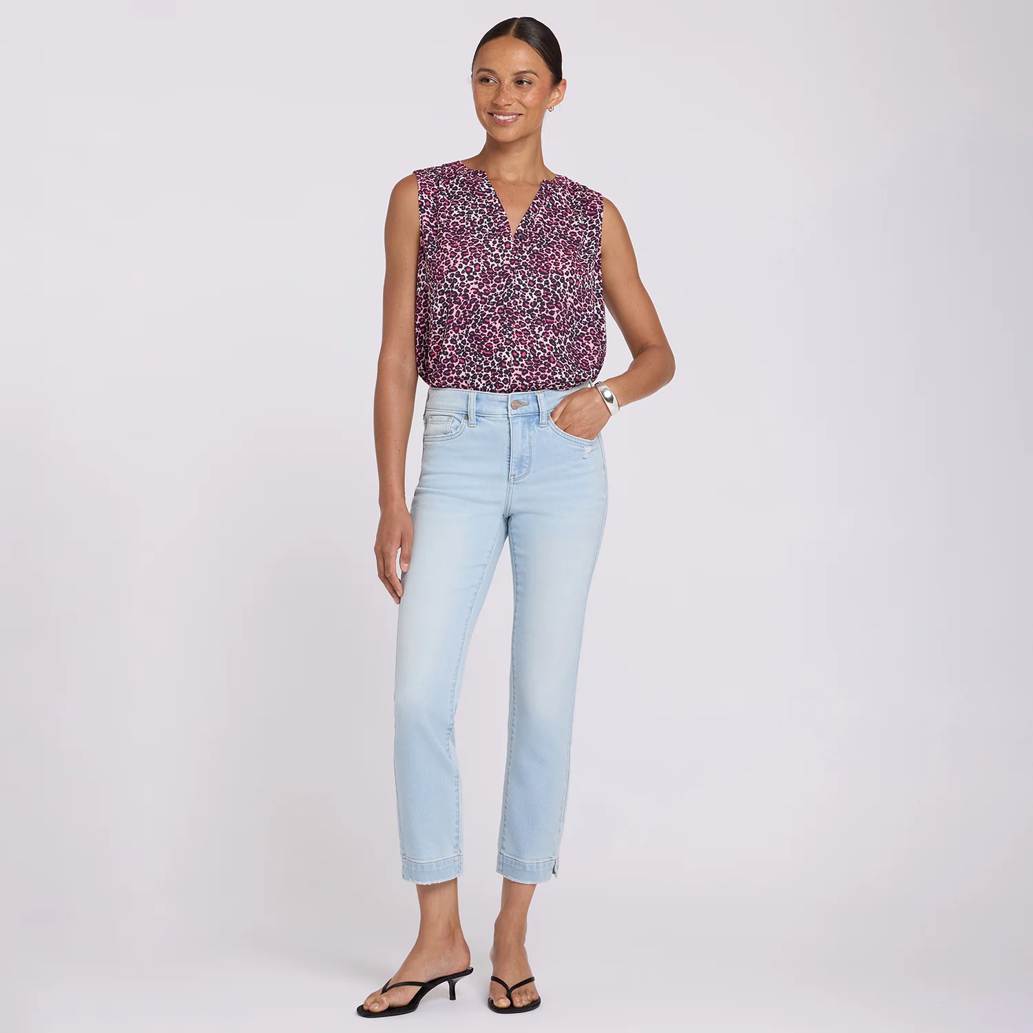 Sheri Slim Straight Ankle Jeans - Sky Valley - Image 6