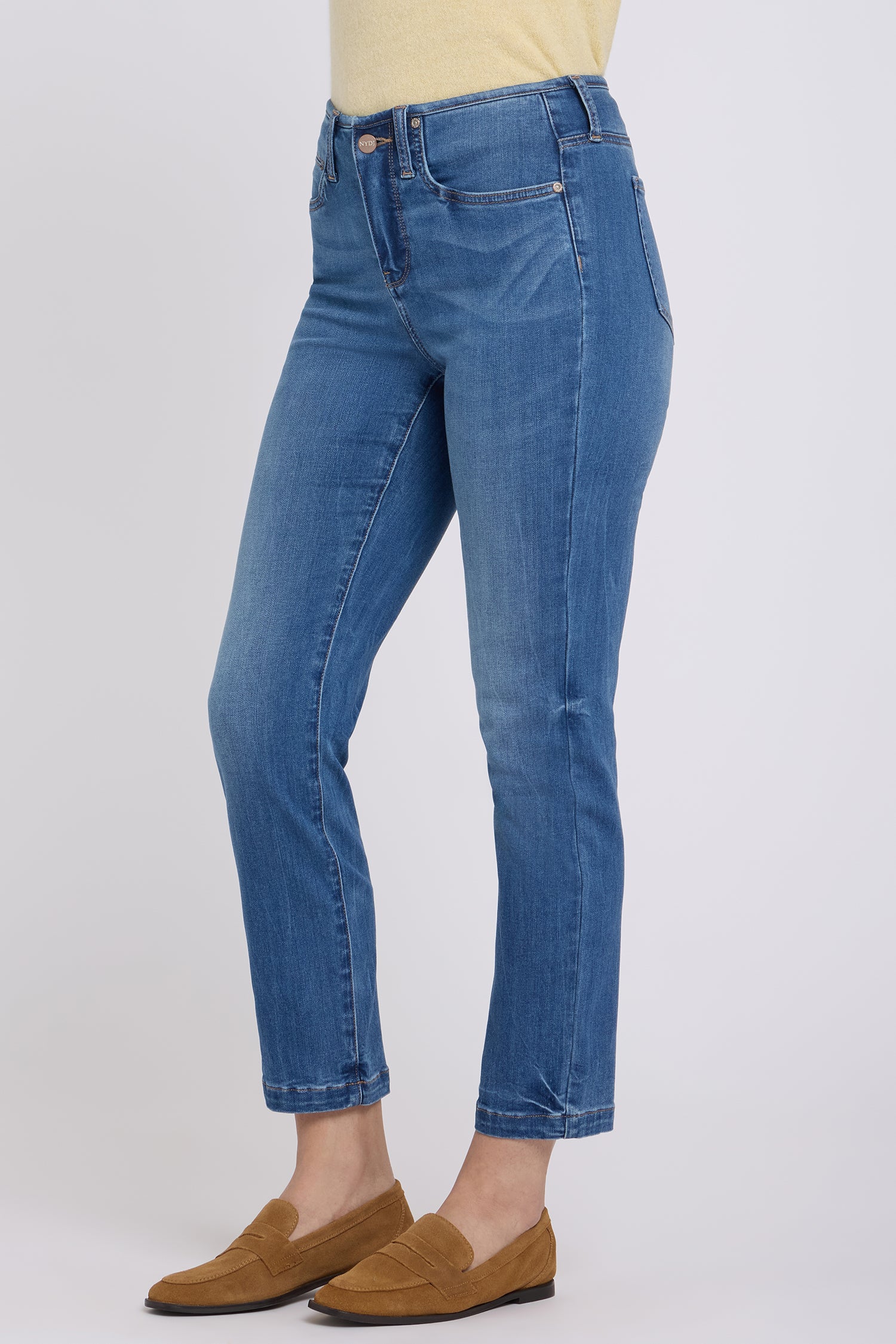 Sheri Slim Straight Ankle Jeans - Wild River - Image 4
