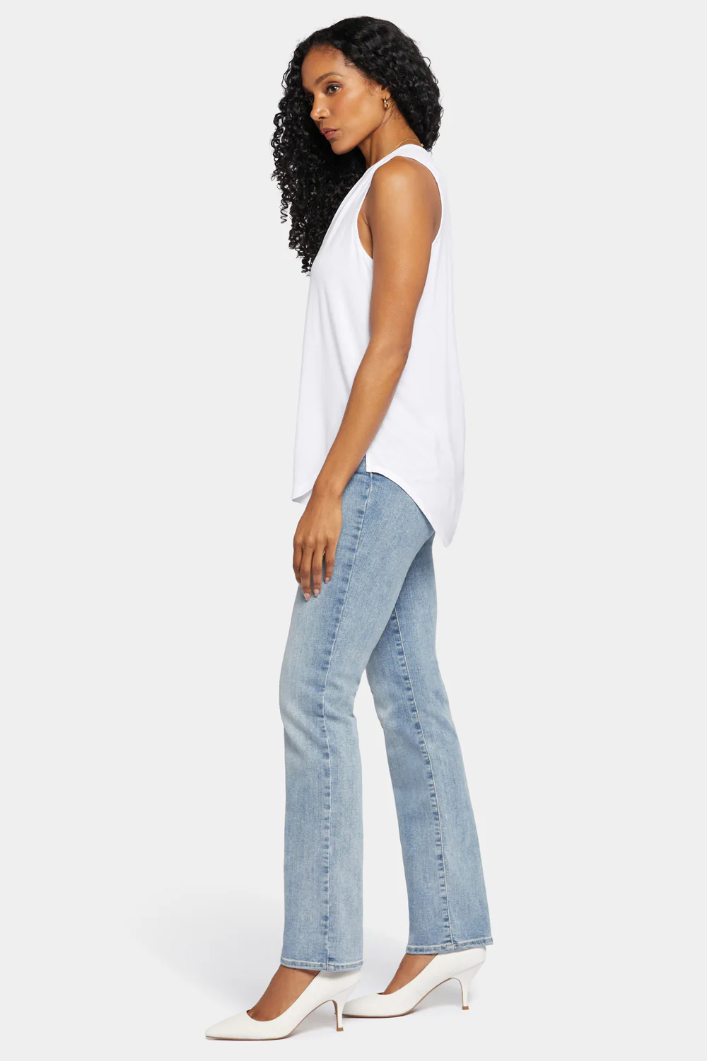 Sleeveless Perfect Tee - Optic White - Image 3
