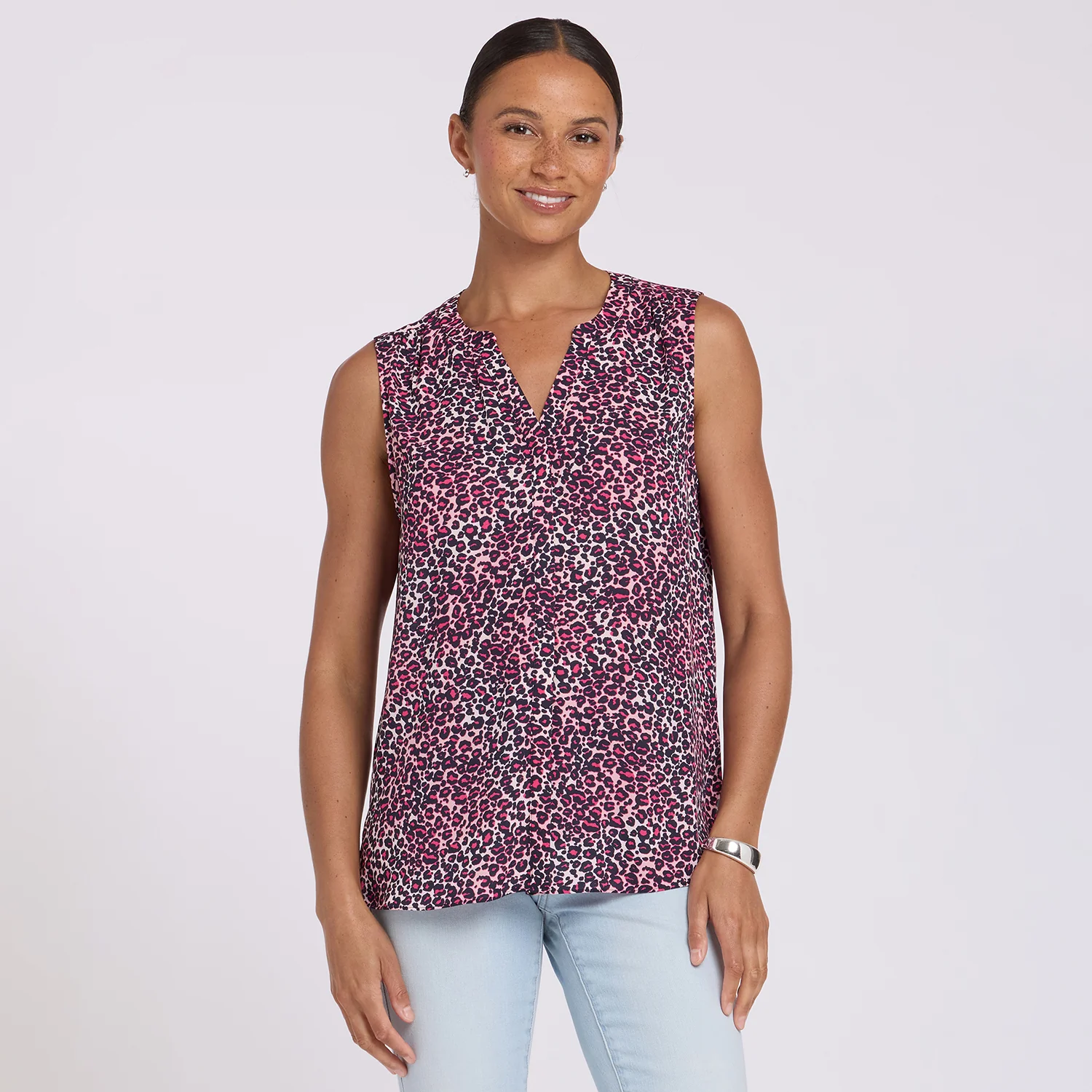 Sleeveless Pintuck Blouse - Catarina - Image 6