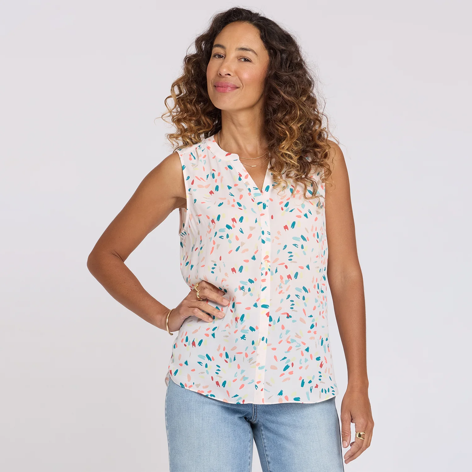 Sleeveless Pintuck Blouse - Jubilee - Image 7