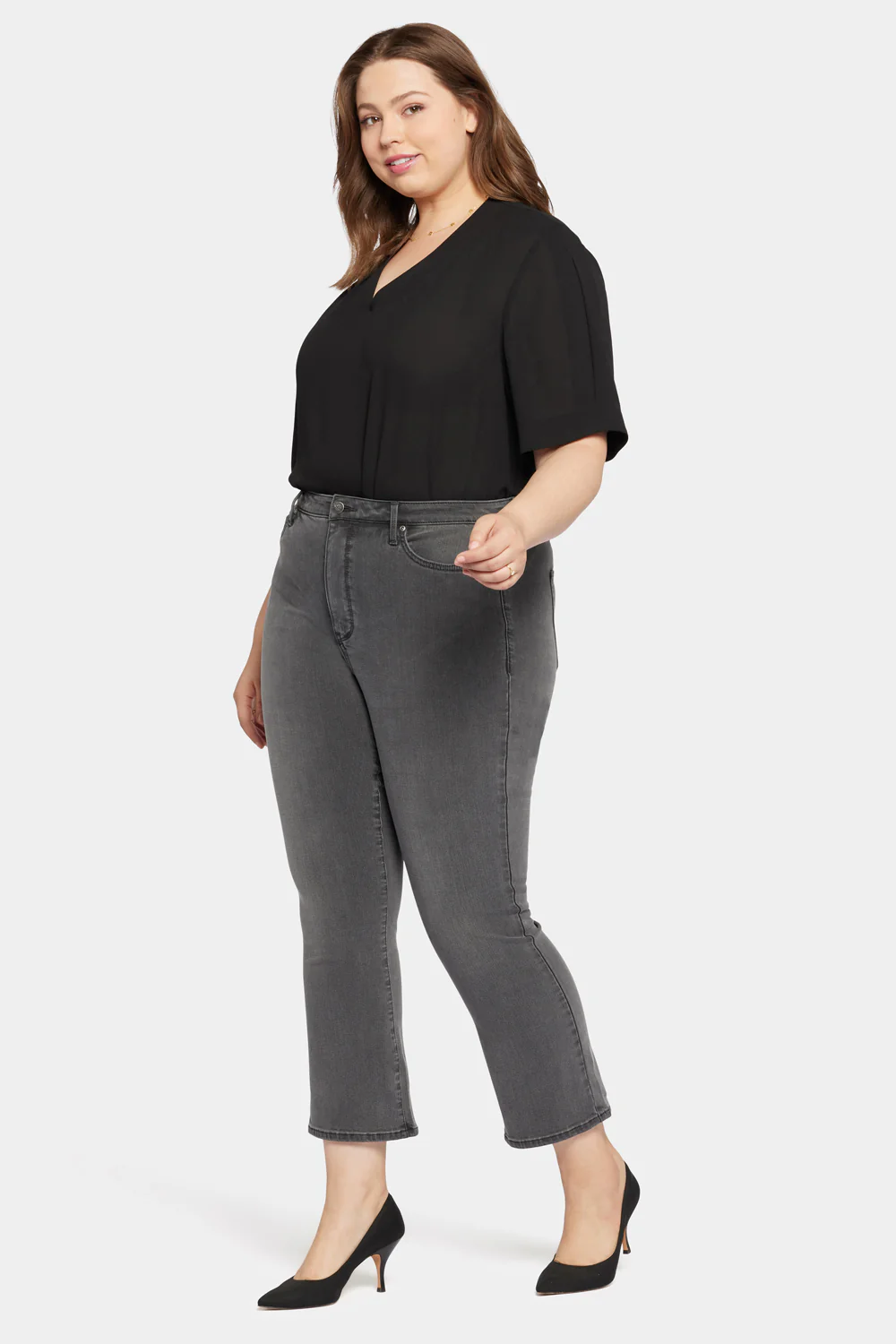 Slim Bootcut Ankle Jeans In Plus Size - Destiny - Image 5