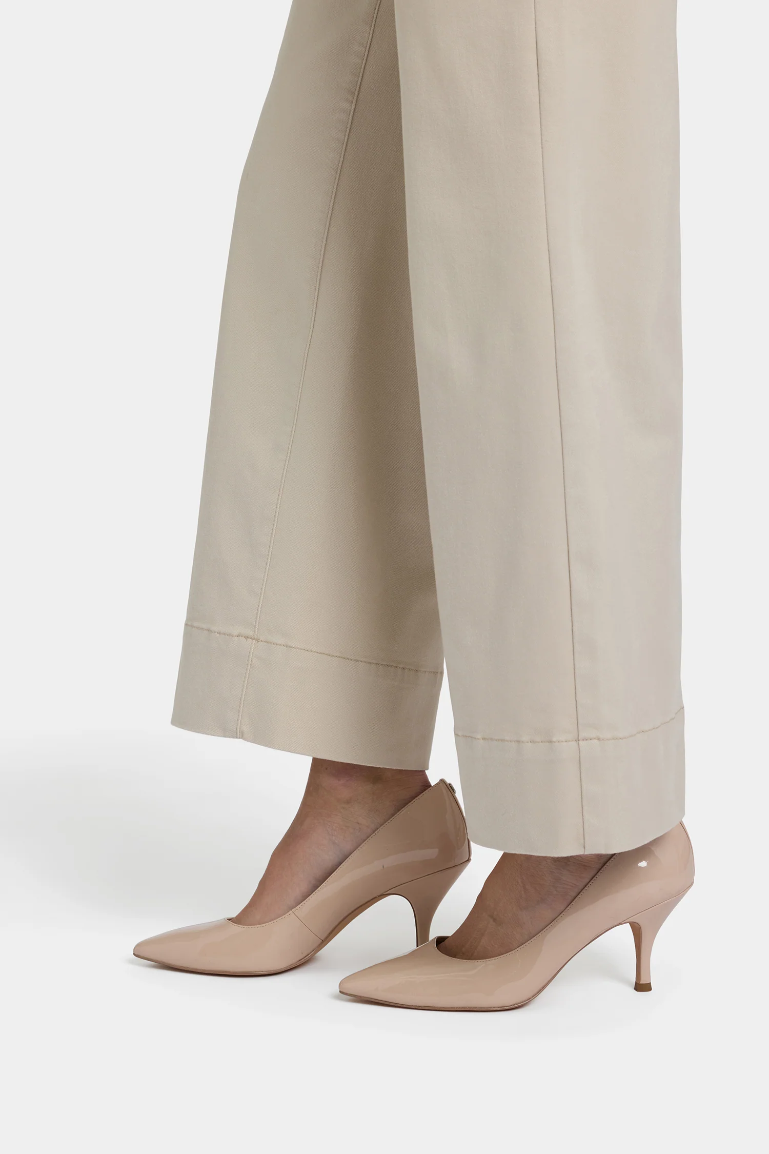 Teresa Wide Leg Ankle Jeans In Petite - Feather - Image 5