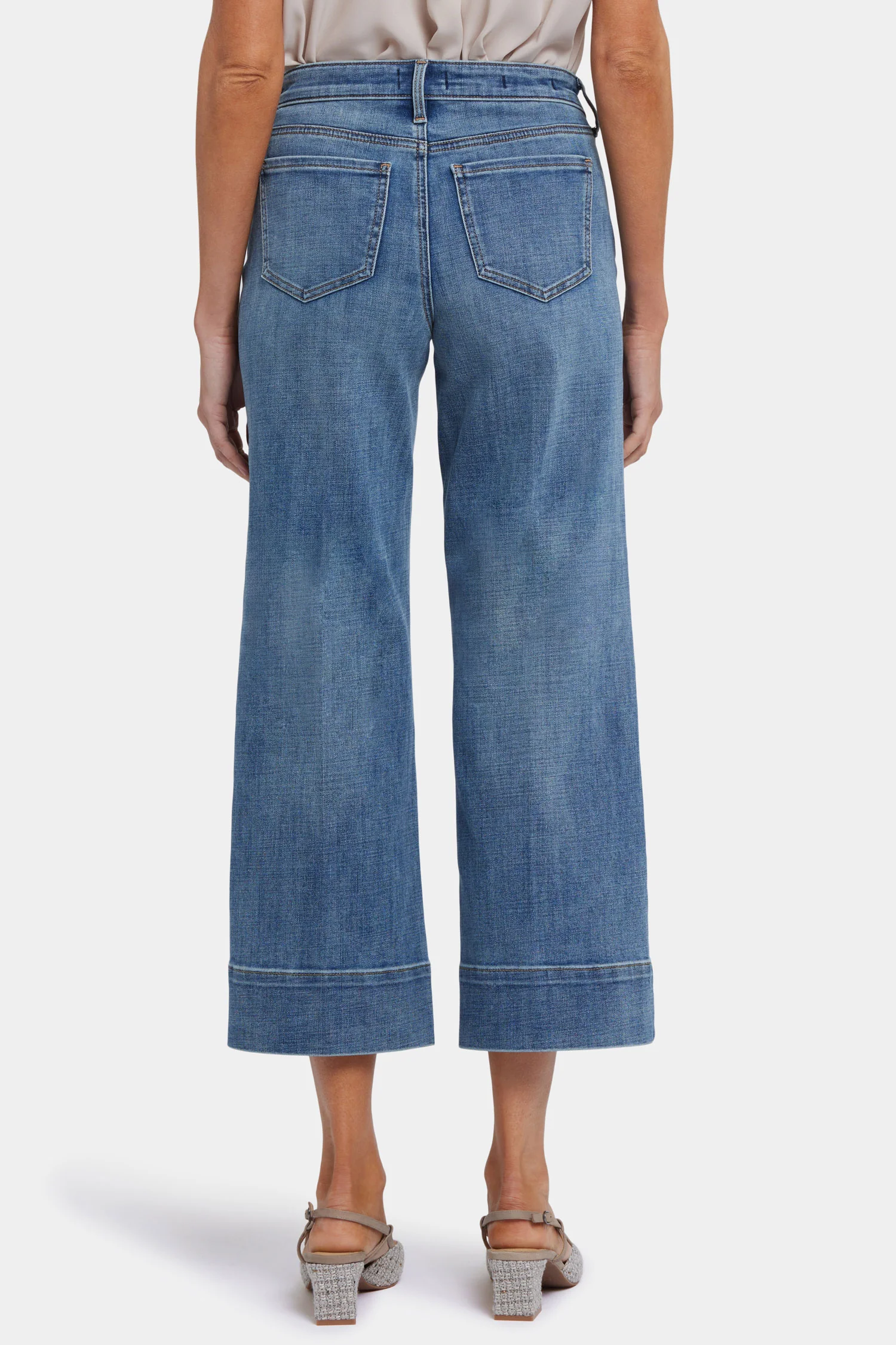 Teresa Wide Leg Ankle Jeans - Majorca Bay - Image 3