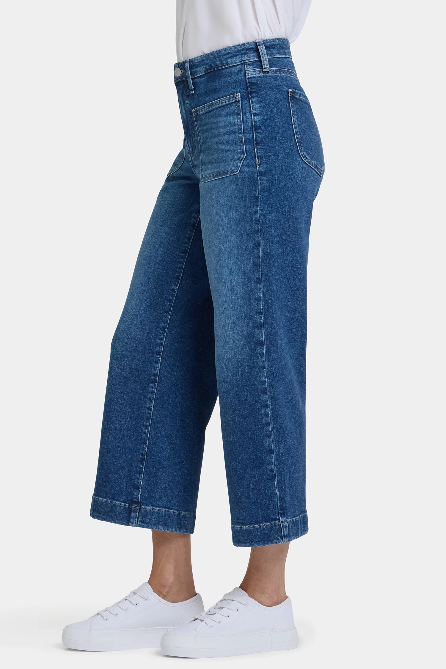 Teresa Wide Leg Ankle Jeans - Opera Blue - Image 2