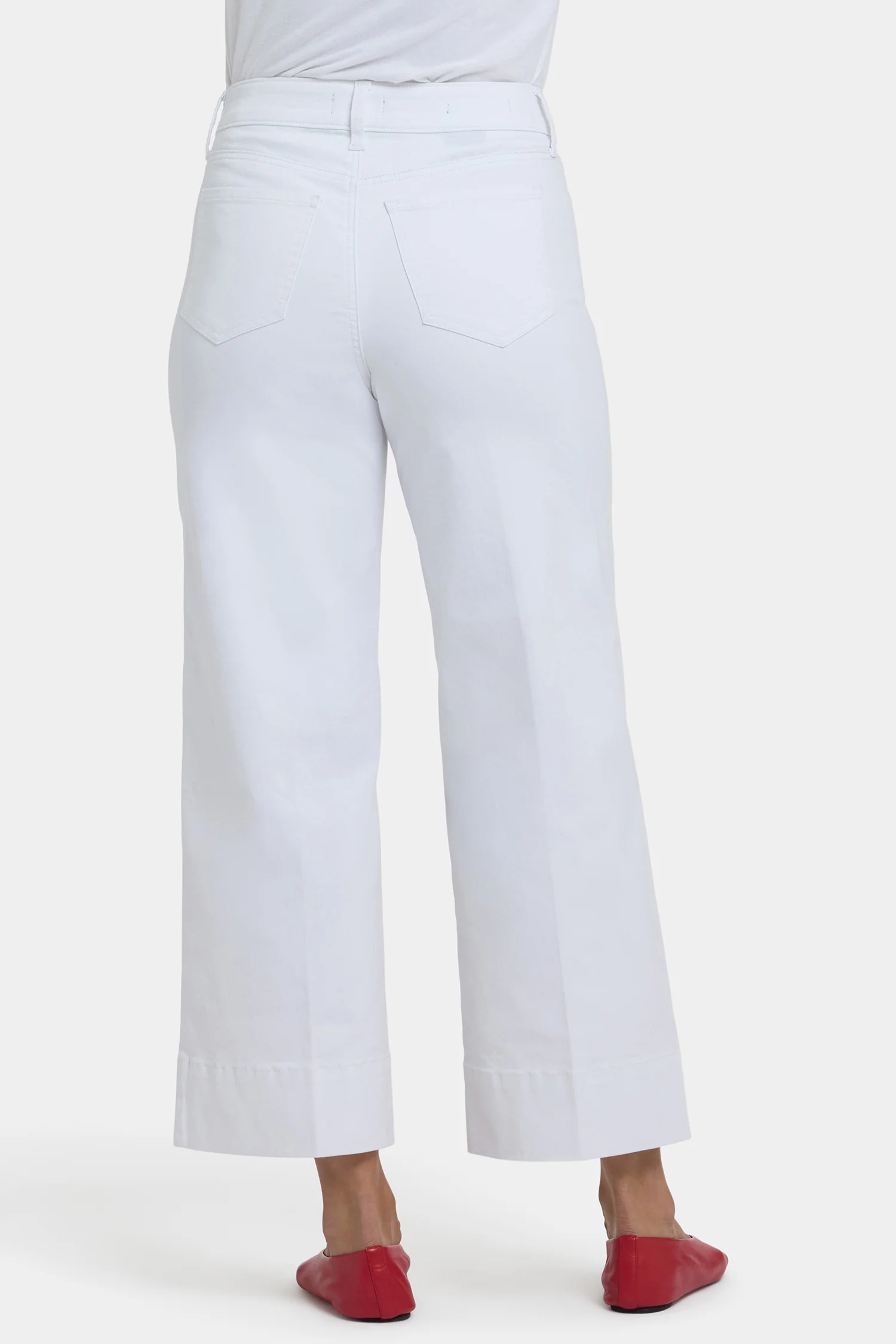 Teresa Wide Leg Ankle Jeans - Optic White - Image 3