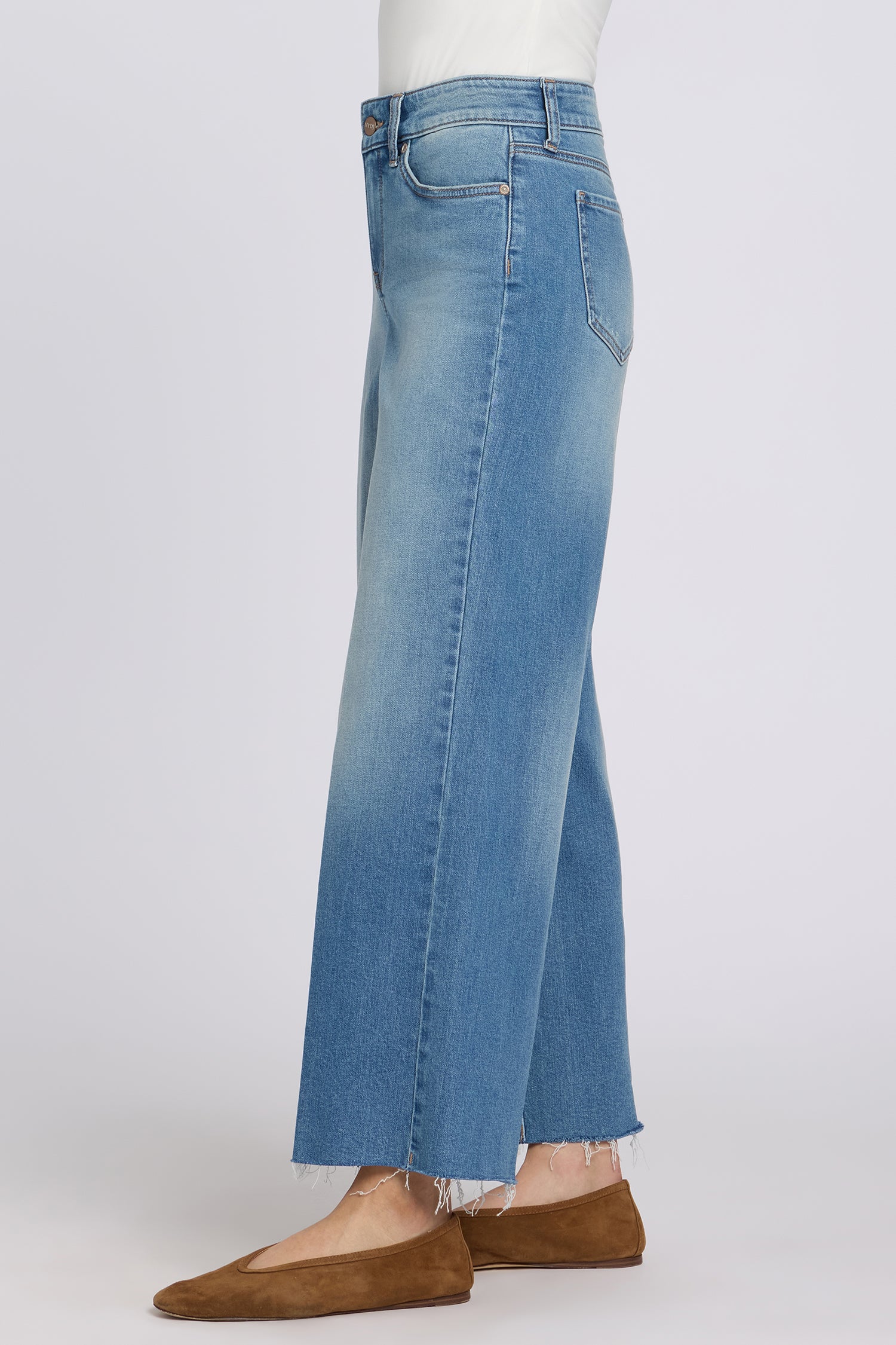 Teresa Wide Leg Ankle Jeans - Port Sea - Image 4