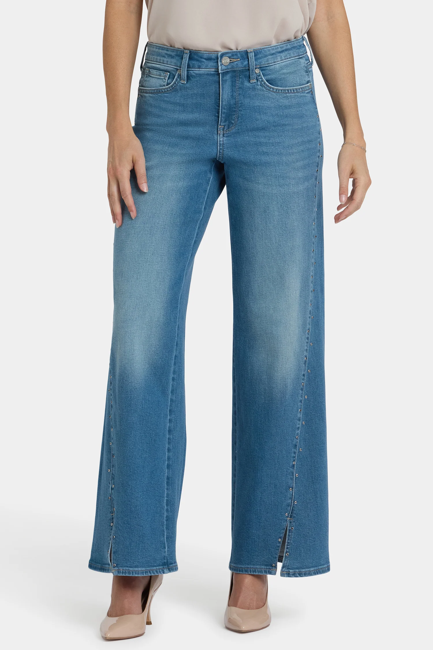 Teresa Wide Leg Jeans - Avenue Blue - Image 4
