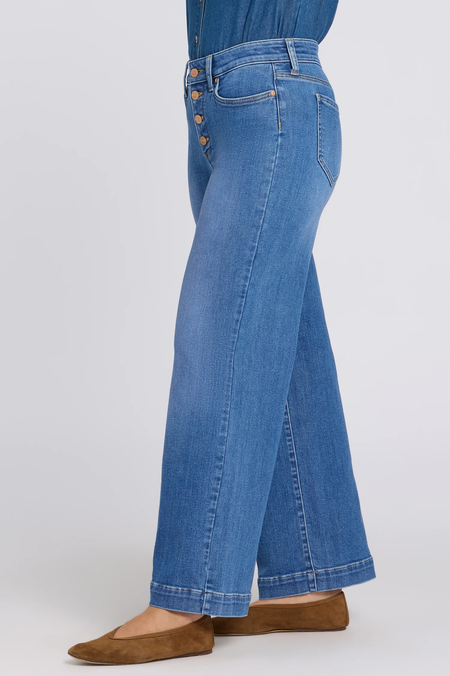 Teresa Wide Leg Jeans - Blue Paradise - Image 4