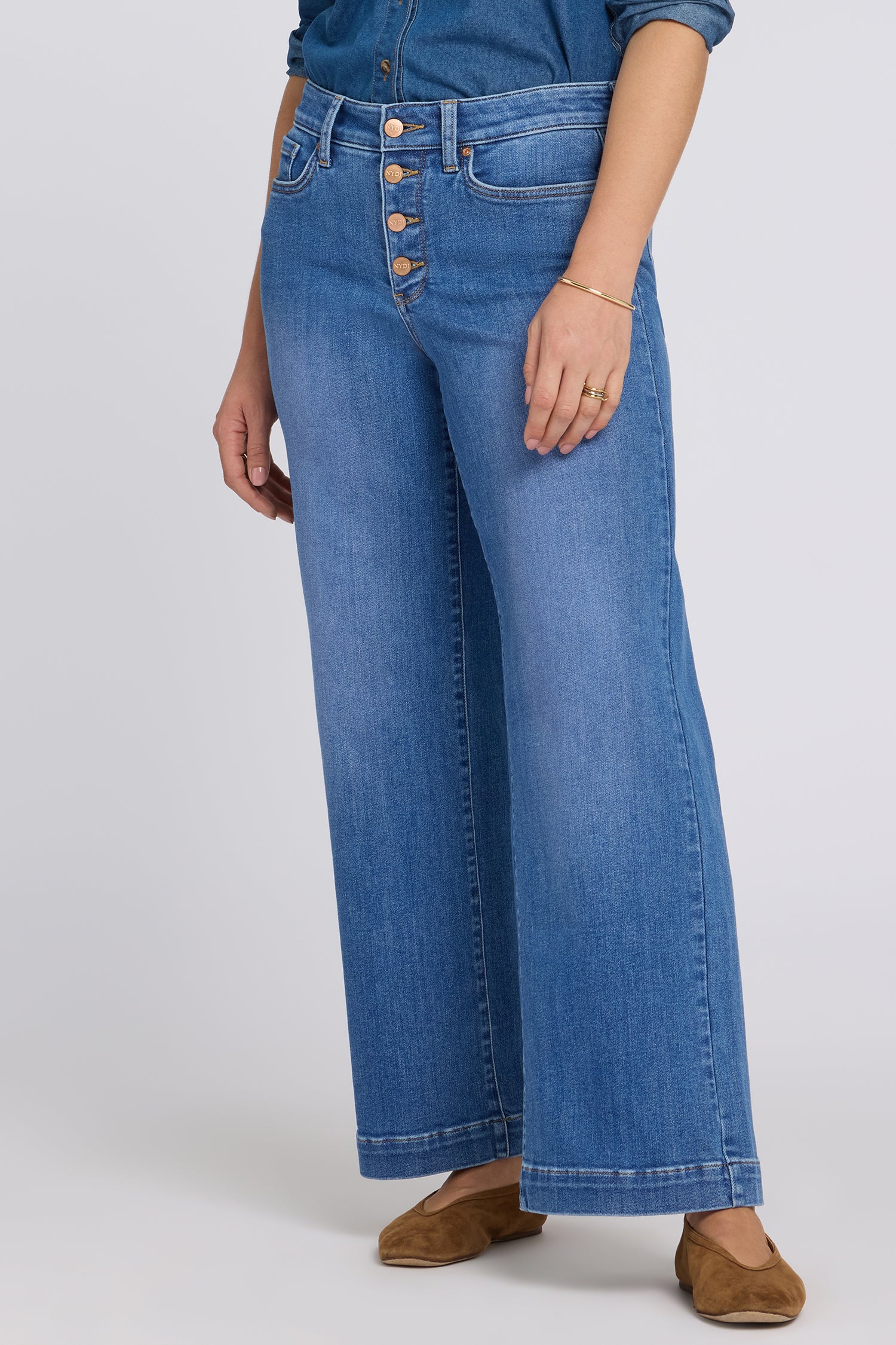 Teresa Wide Leg Jeans - Blue Paradise - Image 5