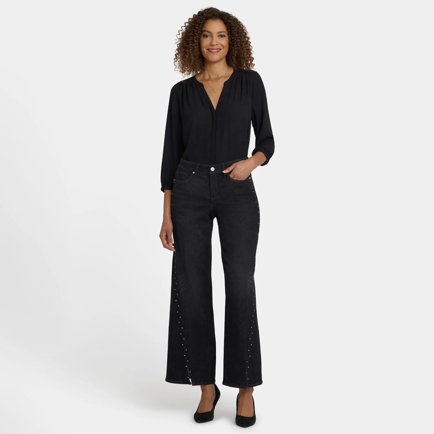 Teresa Wide Leg Jeans - French Nightfall - Image 7