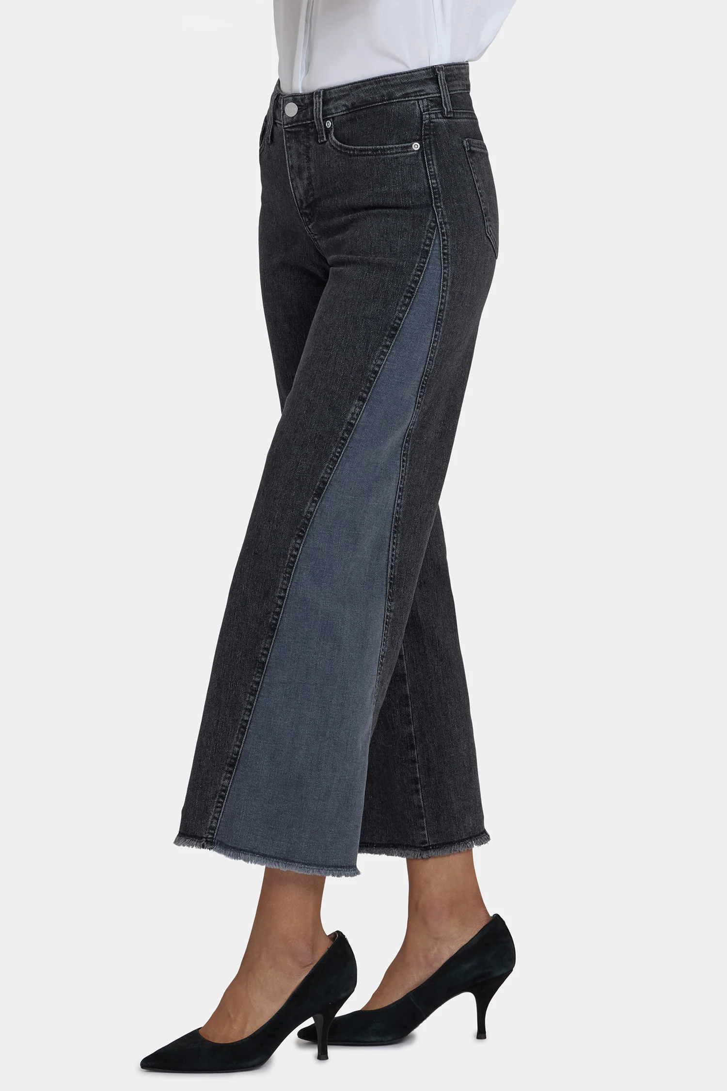 Teresa Wide Leg Jeans In Petite - Street Shade - Image 2
