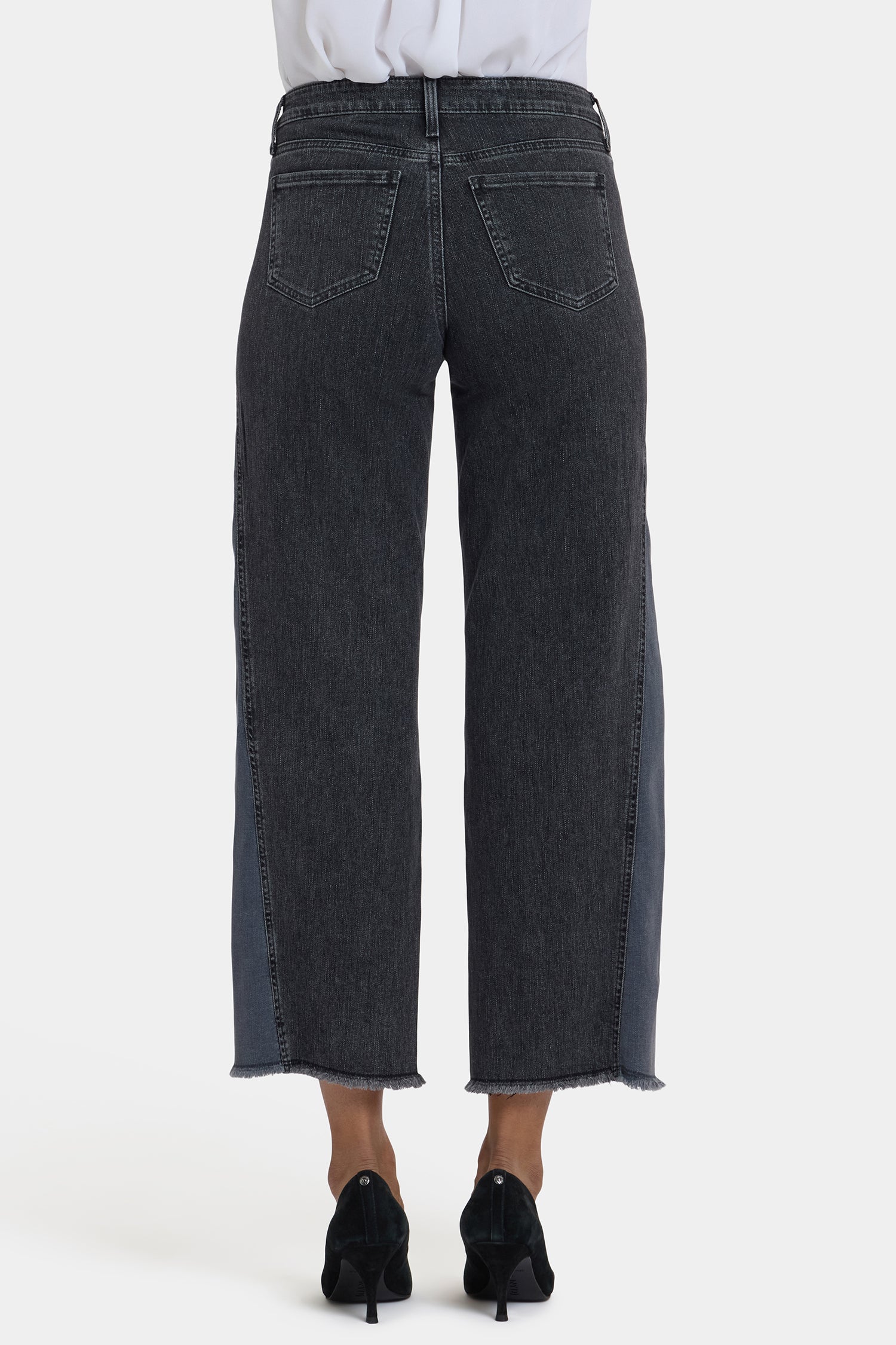 Teresa Wide Leg Jeans In Petite - Street Shade - Image 3