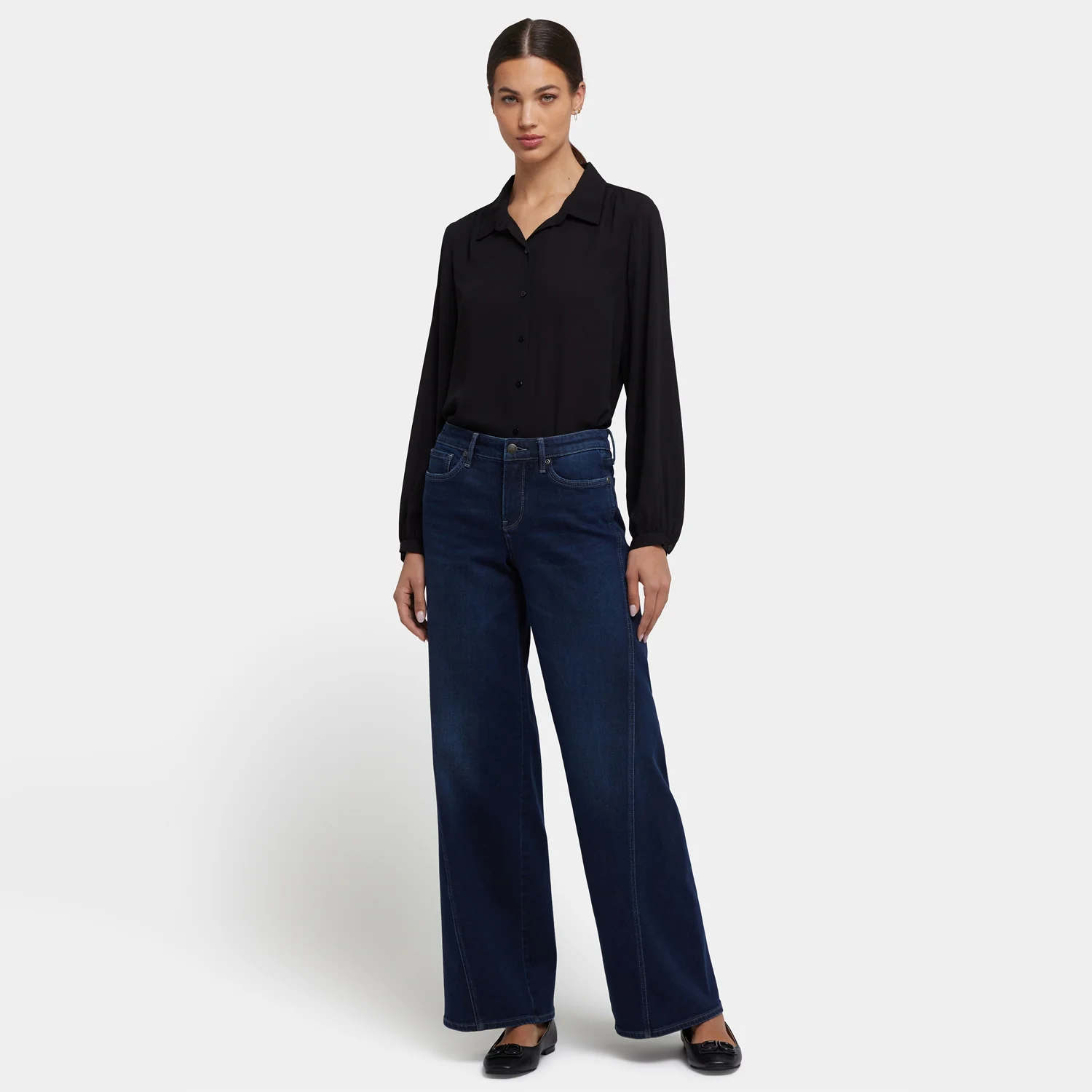 Teresa Wide Leg Jeans - Ink Skyline - Image 6