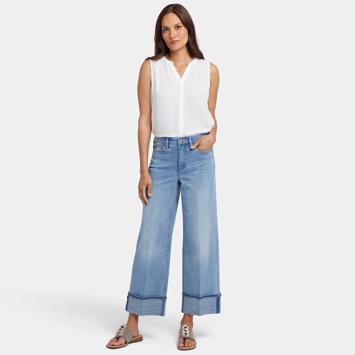 Teresa Wide Leg Jeans  - Madison River - Image 7