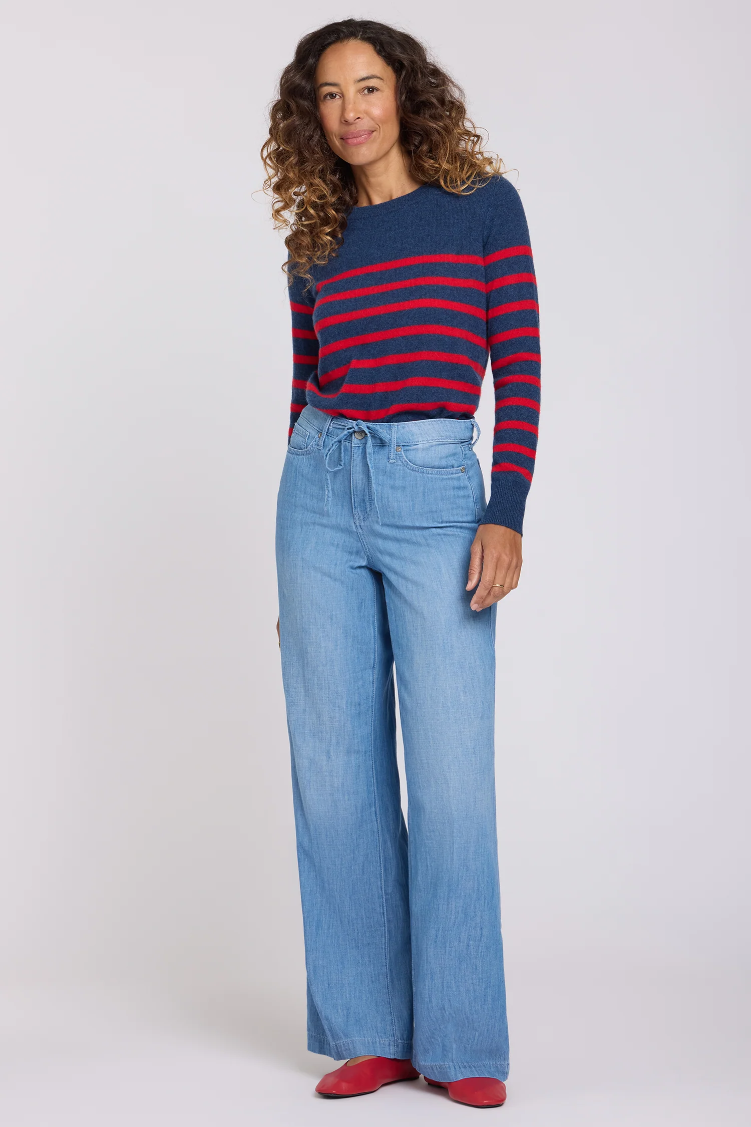 Teresa Wide Leg Jeans - Riviera Sky - Image 6