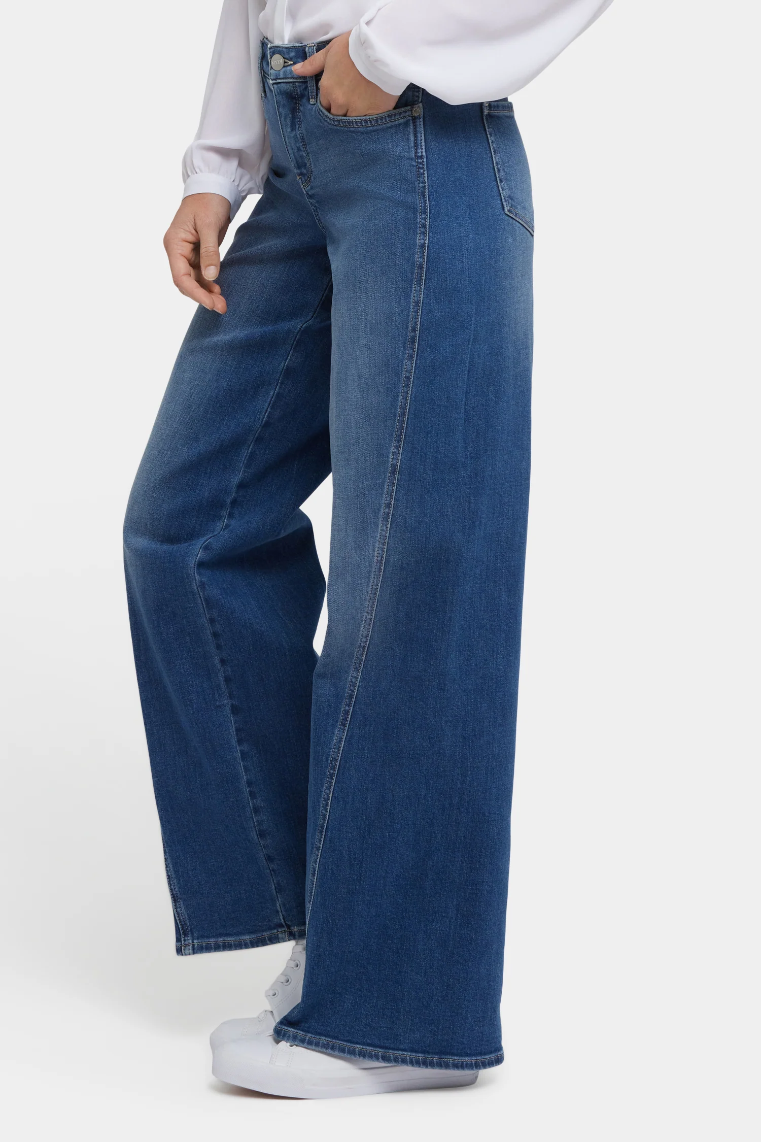Teresa Wide Leg Jeans - Romantic Indigo - Image 3