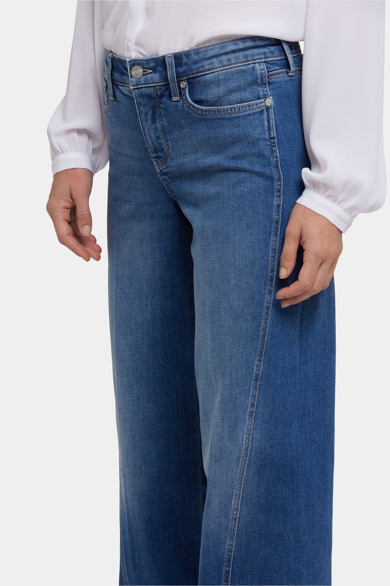 Teresa Wide Leg Jeans - Romantic Indigo - Image 5