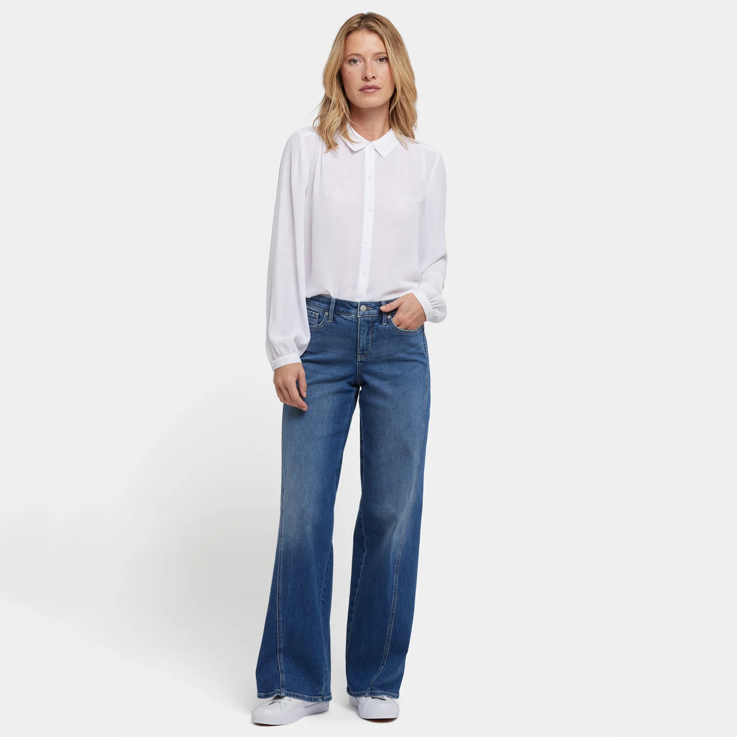 Teresa Wide Leg Jeans - Romantic Indigo - Image 7