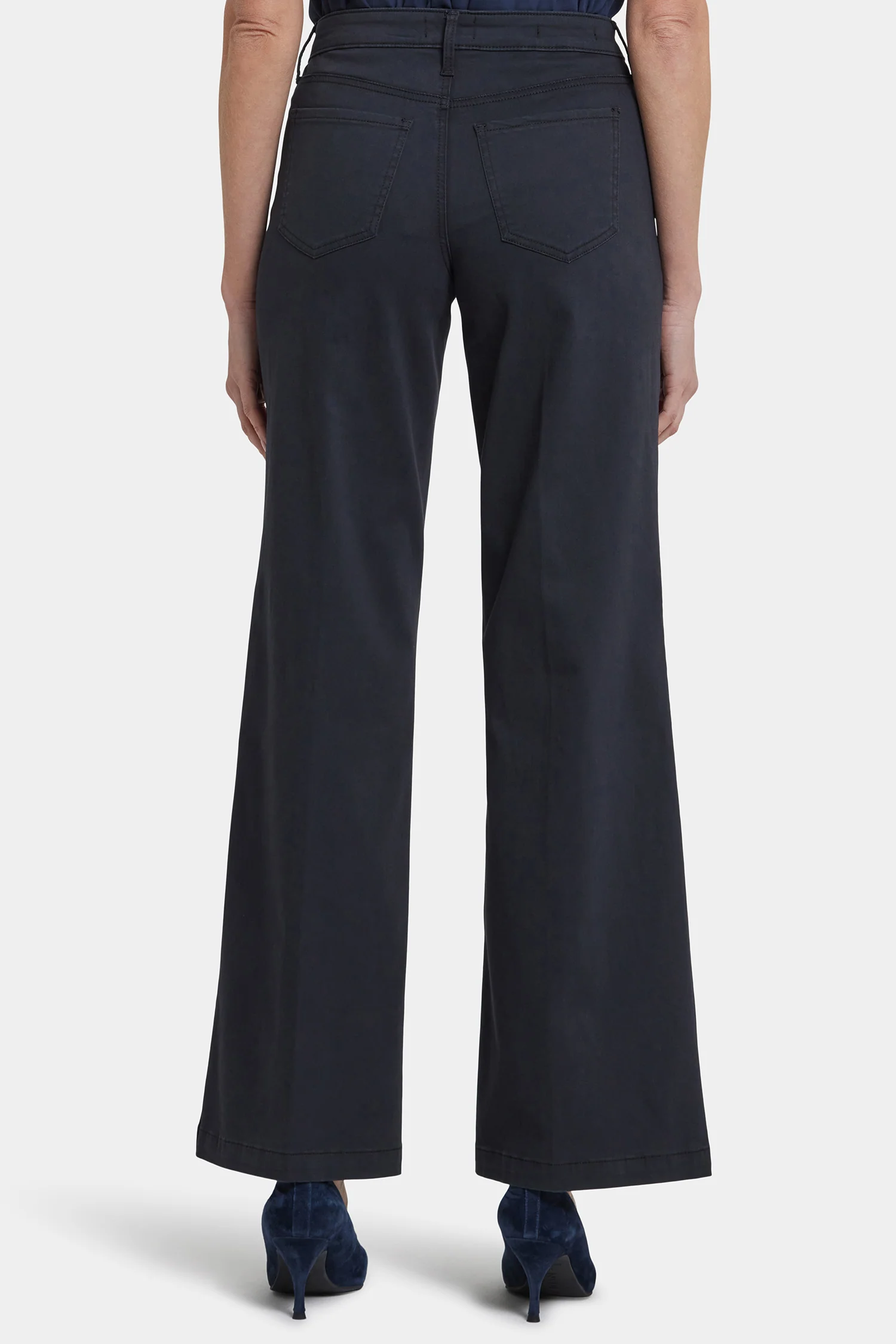 Teresa Wide Leg Jeans - Washed Black - Image 2