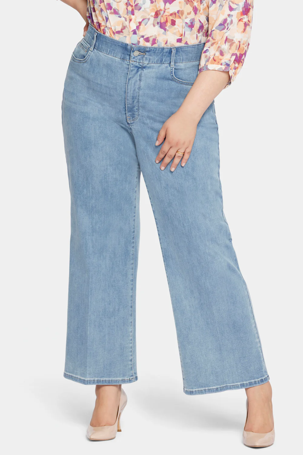 Waist-Match™ Major Wide Leg Jeans In Plus Size - Crystalline - Image 3
