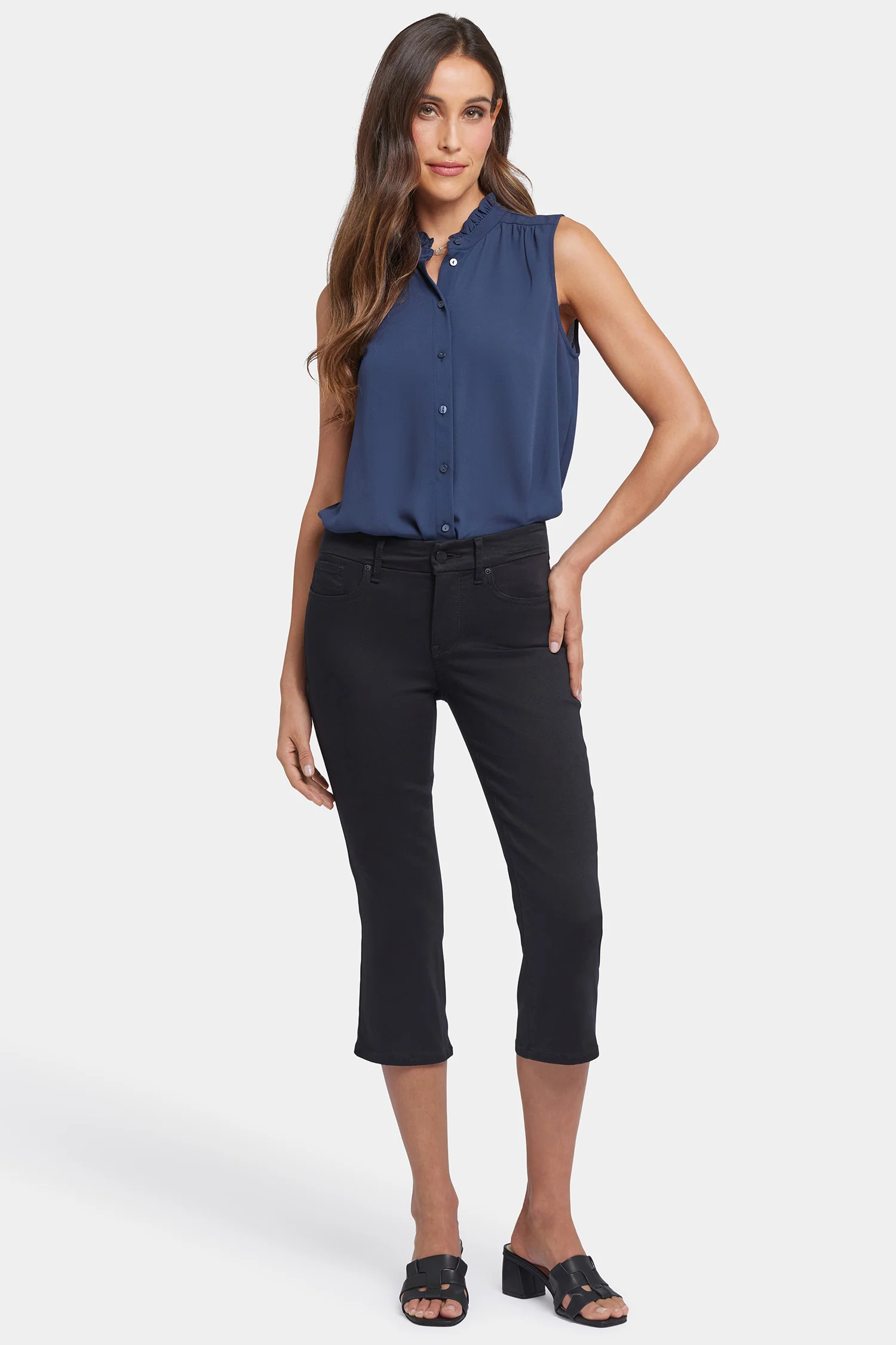 Waist-Match™ Marilyn Straight Crop Jeans In Petite - Black - Image 4