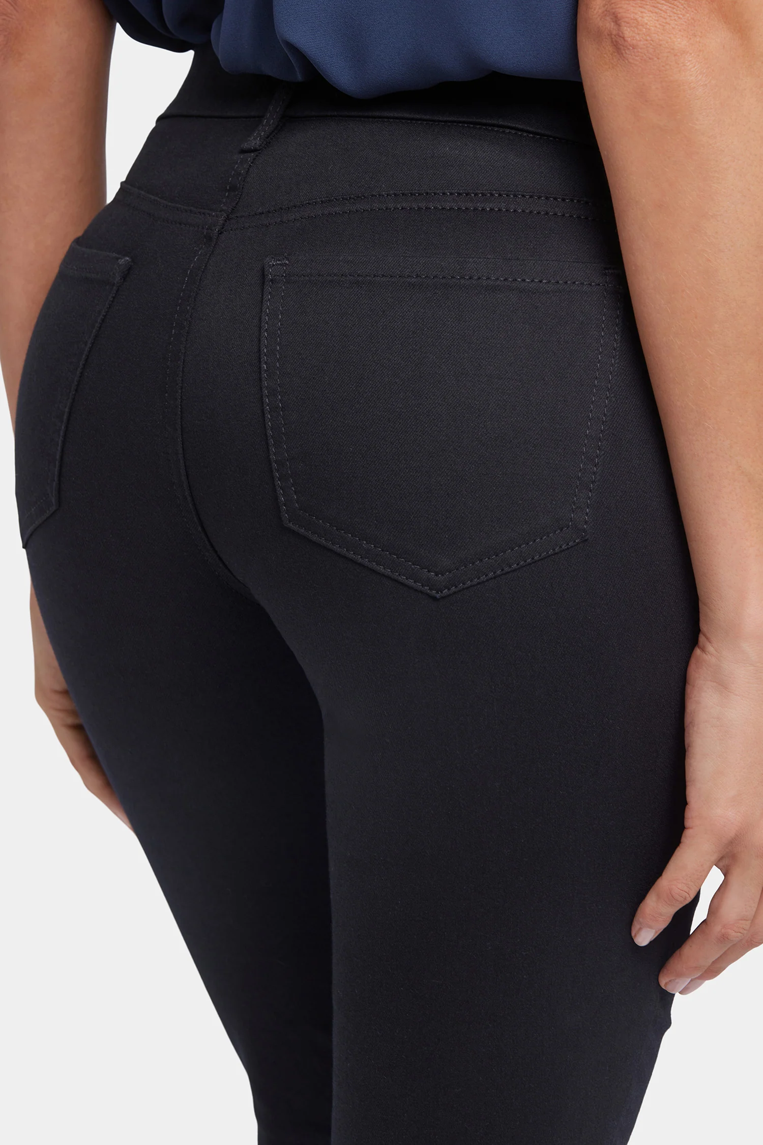 Waist-Match™ Marilyn Straight Crop Jeans In Petite - Black - Image 6