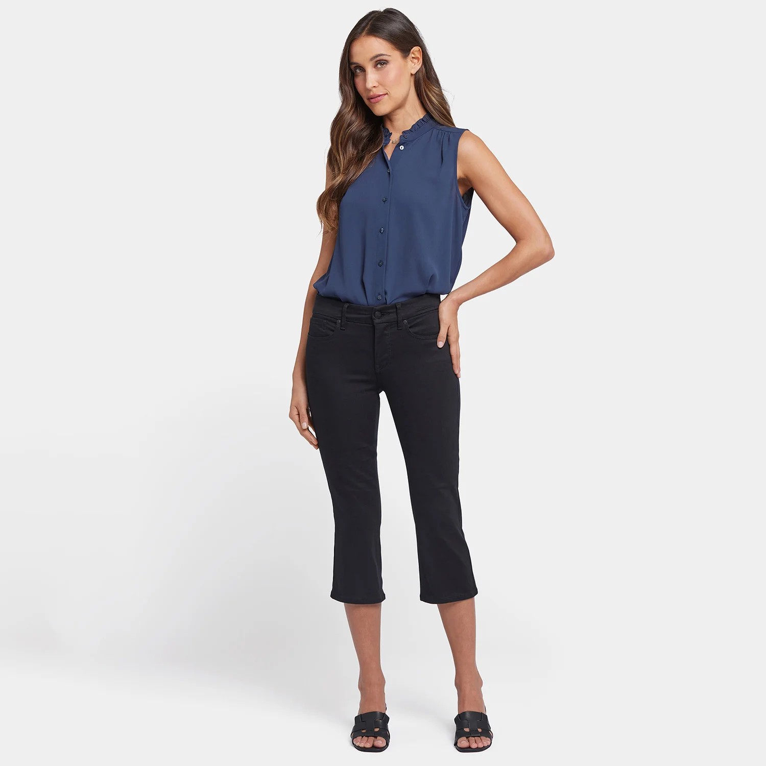 Waist-Match™ Marilyn Straight Crop Jeans In Petite - Black - Image 7