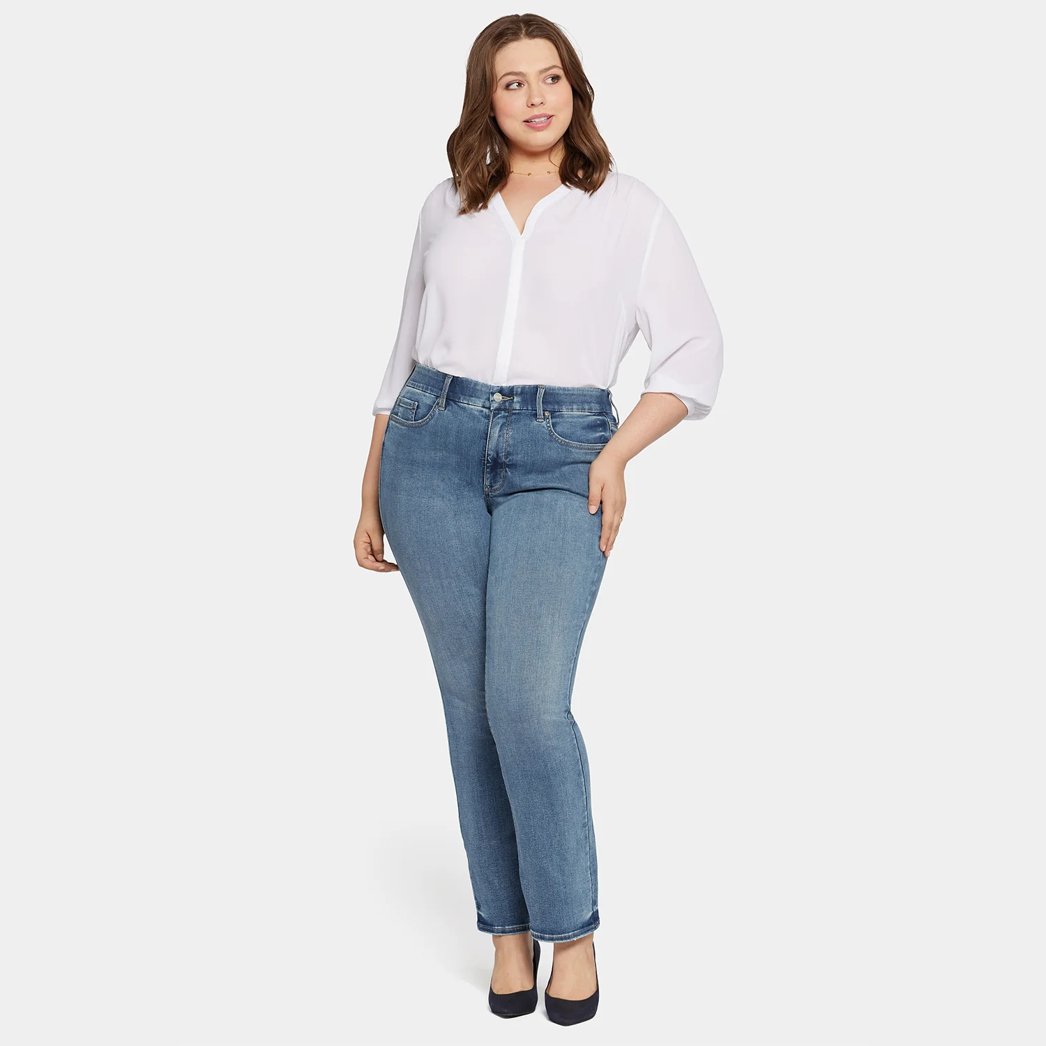 Waist-Match™ Marilyn Straight Jeans In Plus Size - Romance - Image 7
