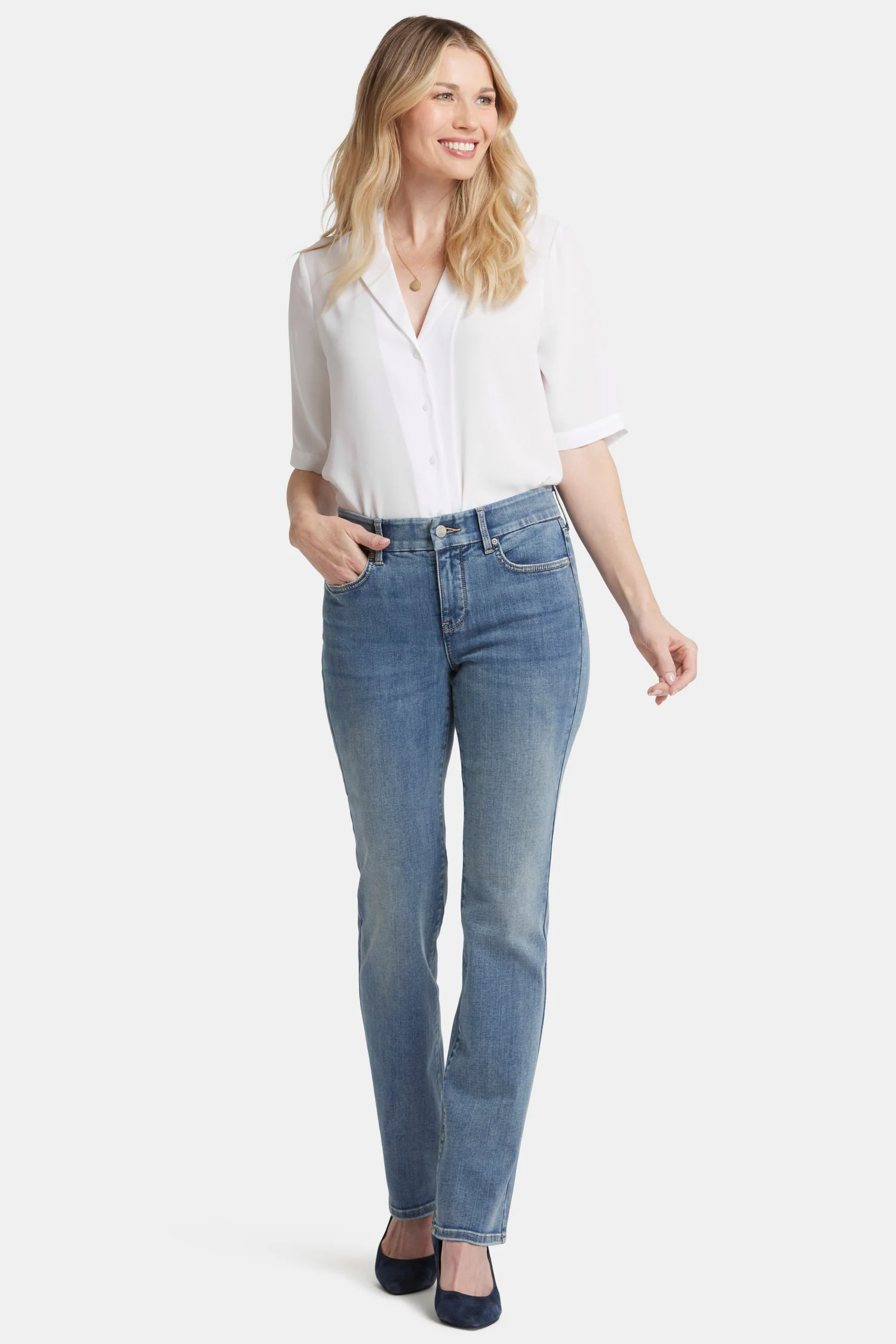 Waist-Match™ Marilyn Straight Jeans - Indigo Stream - Image 4
