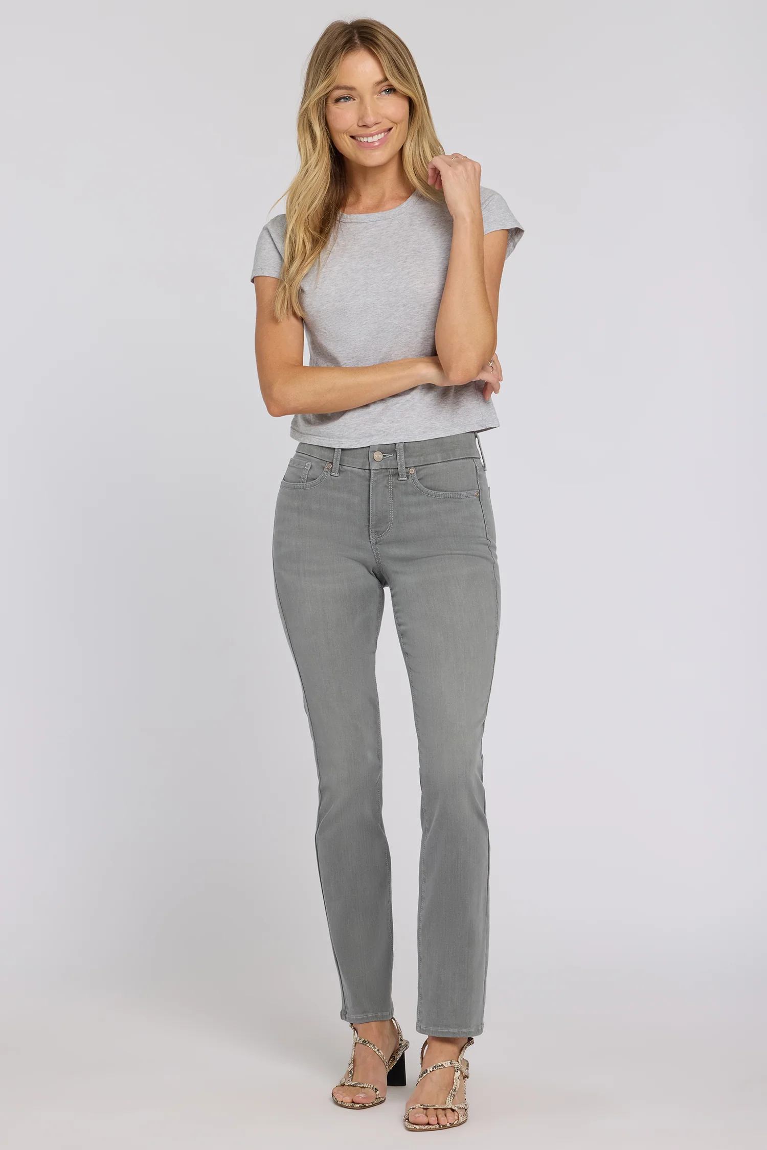 Waist-Match™ Marilyn Straight Jeans - Stone Fade