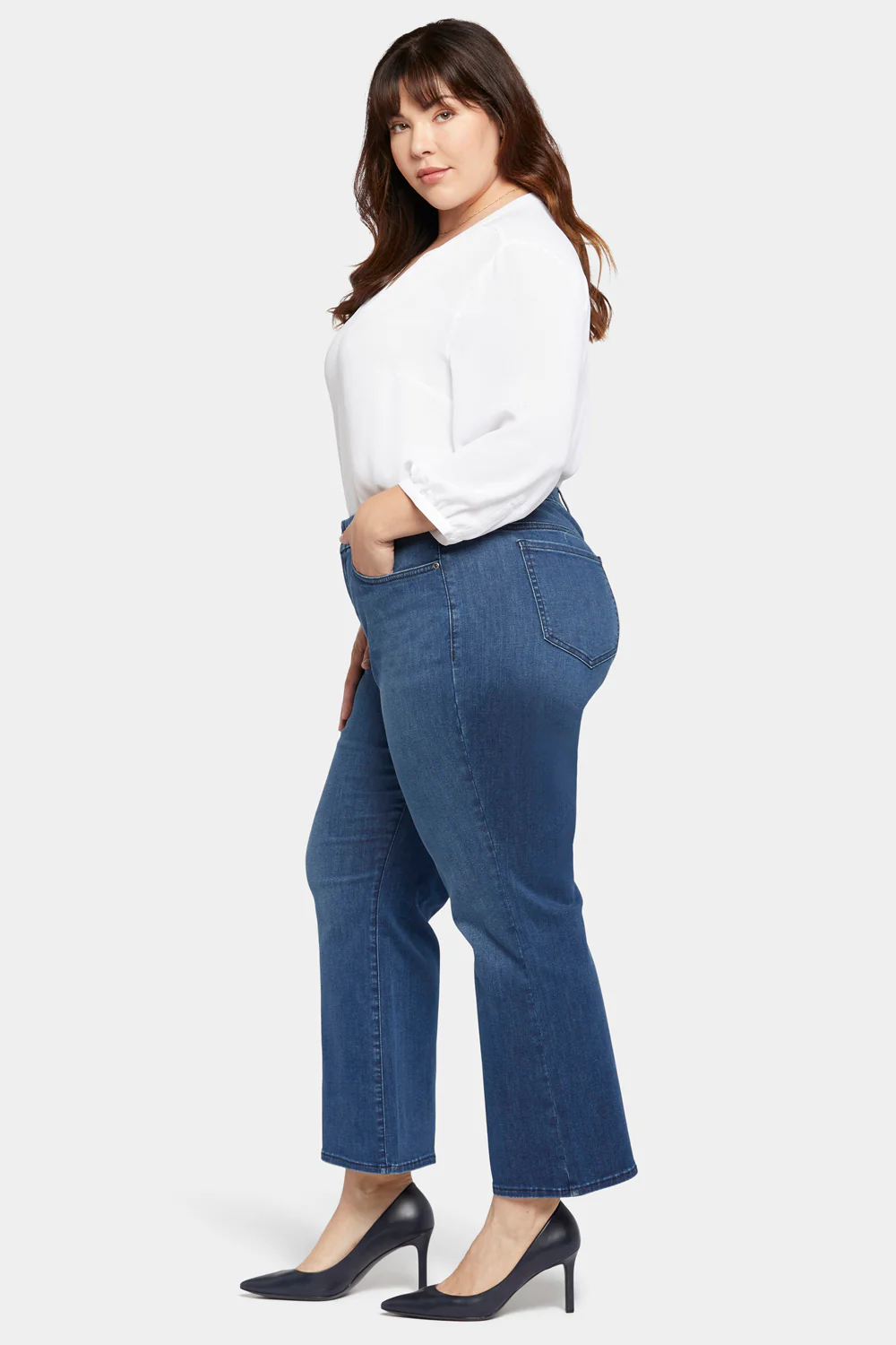 Waist-match™ Relaxed Flared Jeans In Plus Size - Rendezvous - Image 5